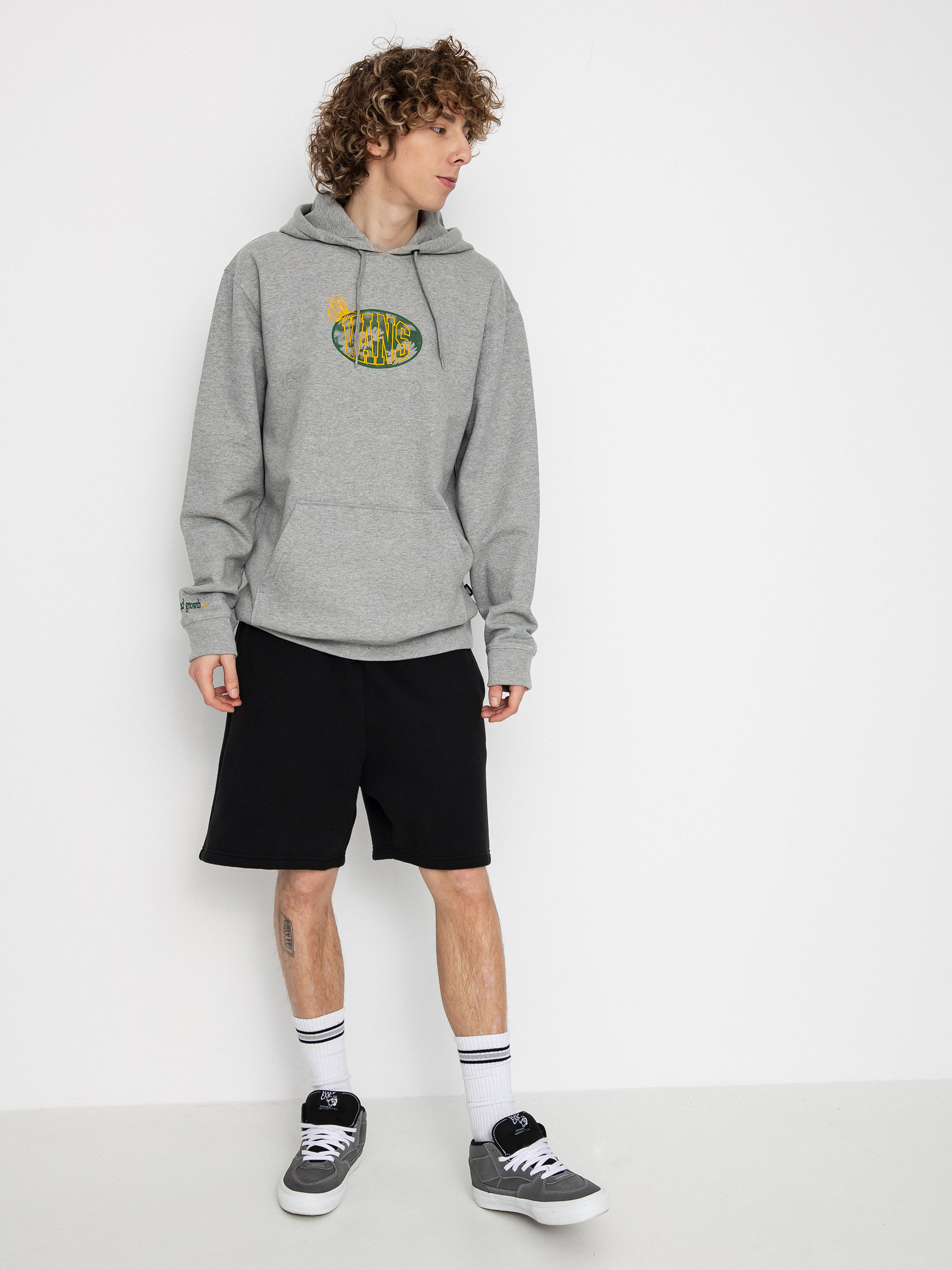 Bluza z kapturem Vans Daisy Photo HD (cement heather)