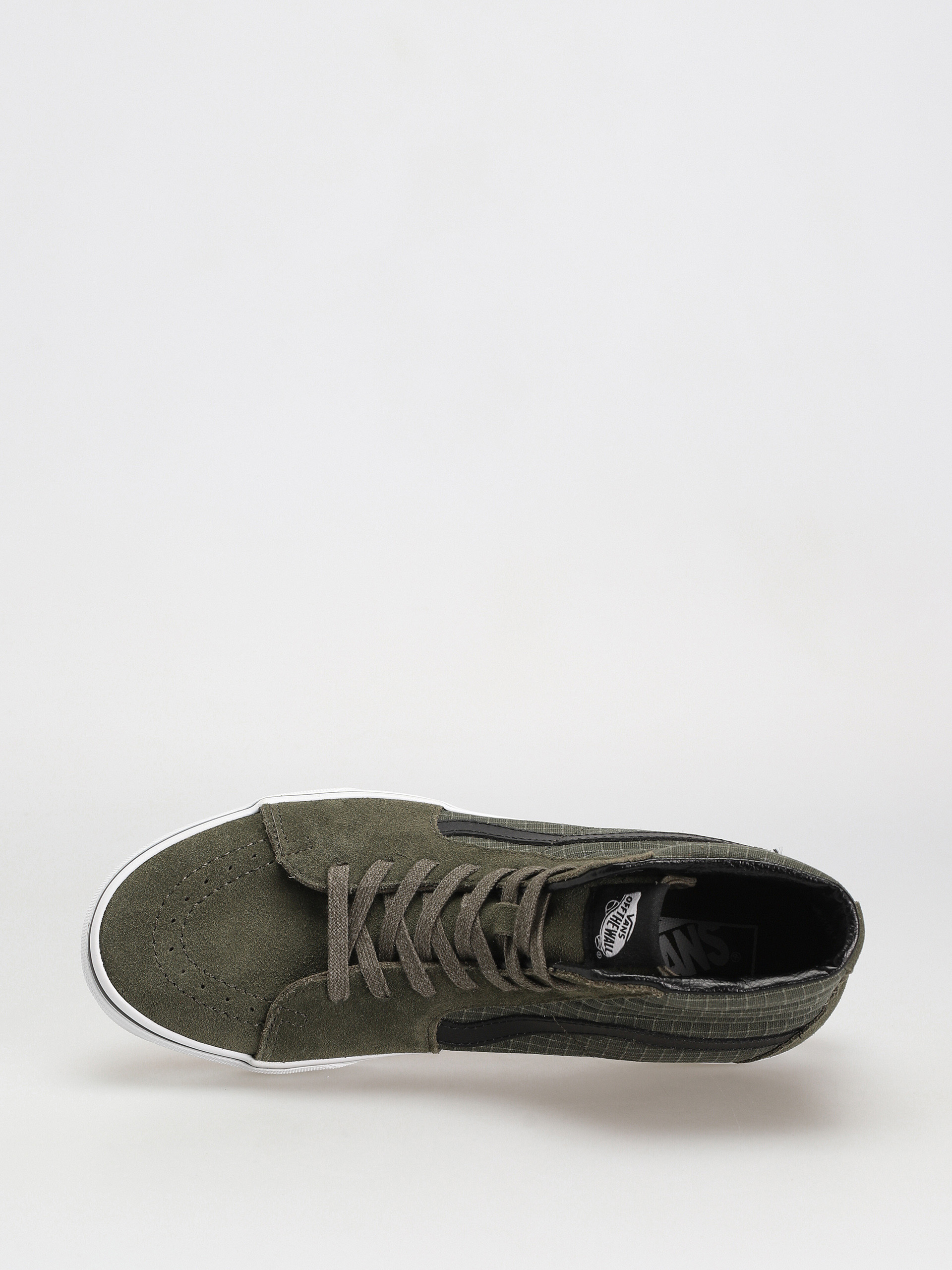 Buty Vans Sk8 Hi (ripstop canvas grape leaf/true white)