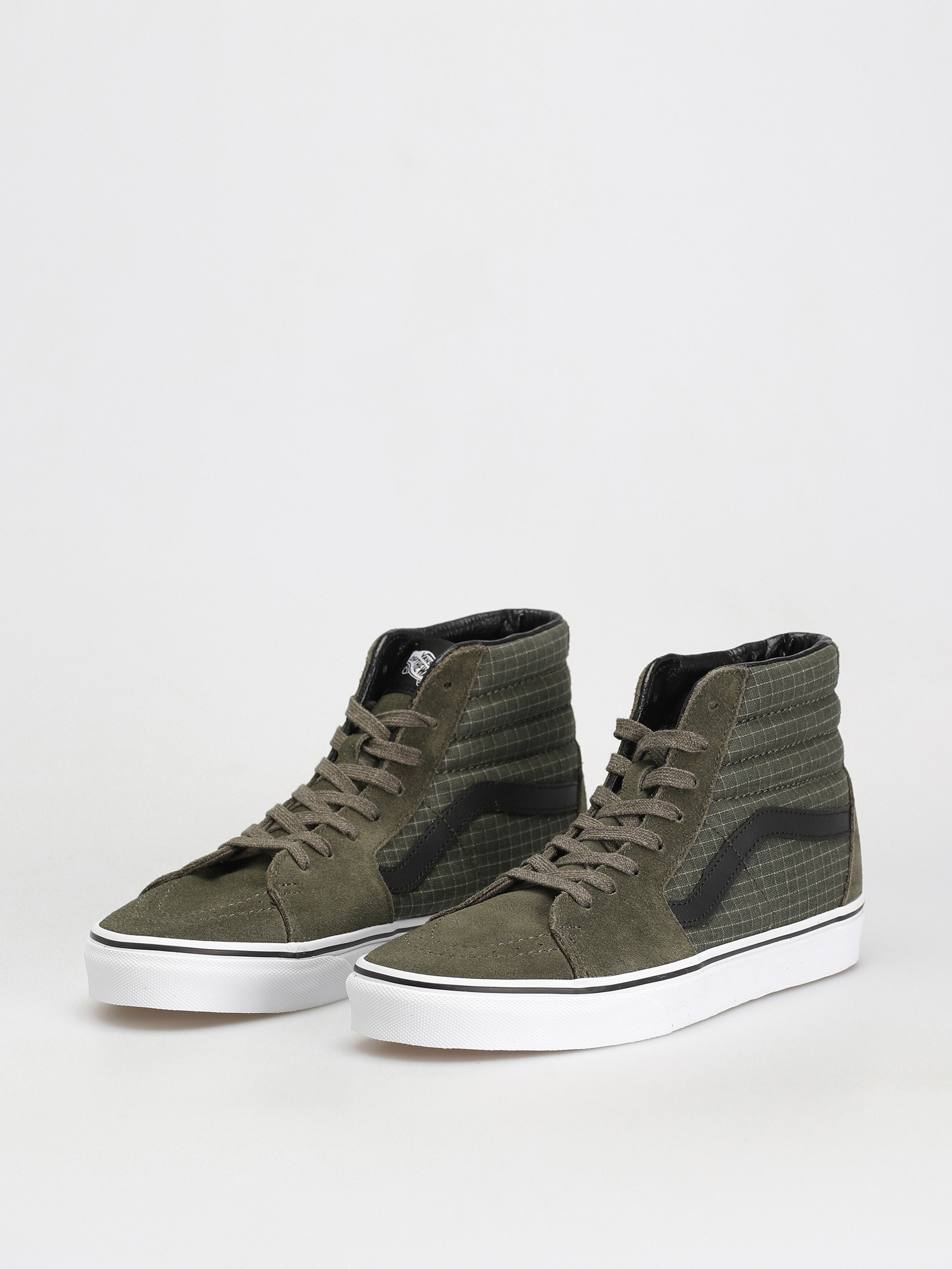 Buty Vans Sk8 Hi (ripstop canvas grape leaf/true white)