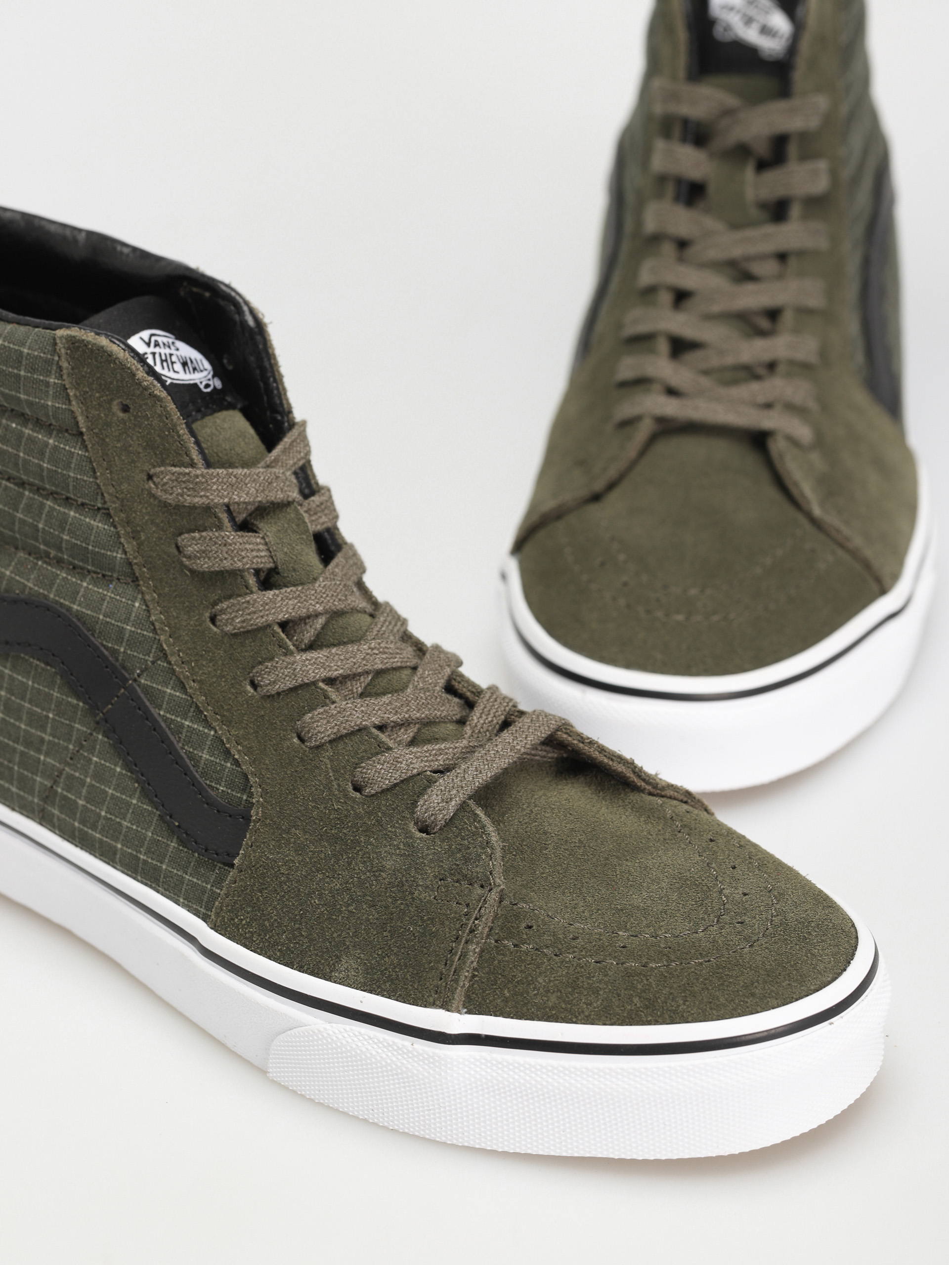 Buty Vans Sk8 Hi (ripstop canvas grape leaf/true white)