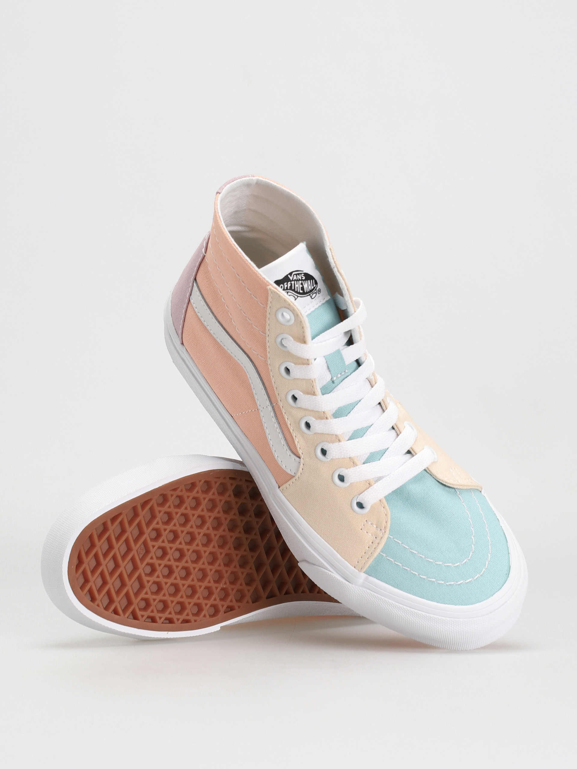 Buty Vans Sk8 Hi Tapered Wmn (pastel block multi/true white)