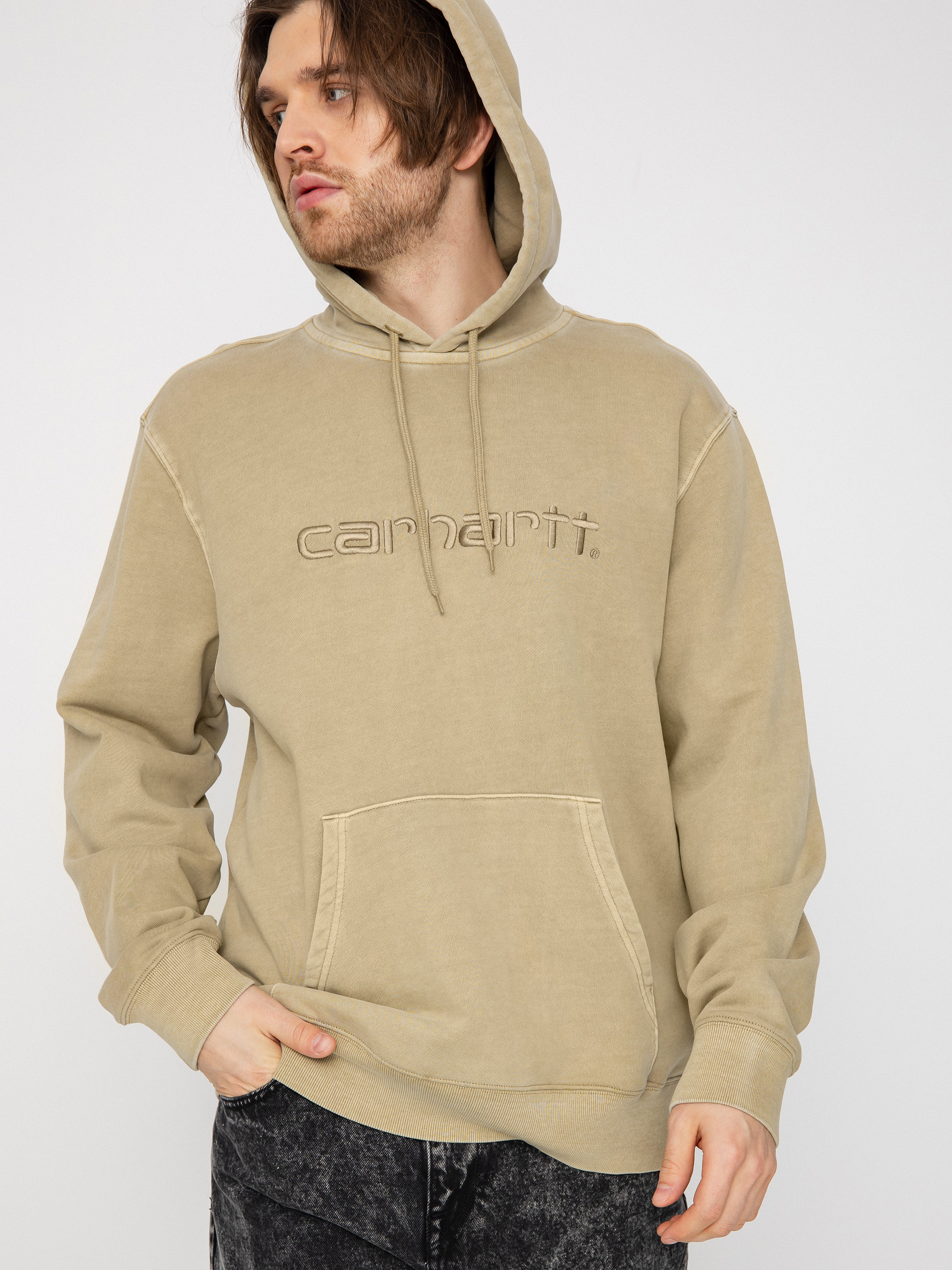 Bluza z kapturem Carhartt WIP Duster HD (ammonite)