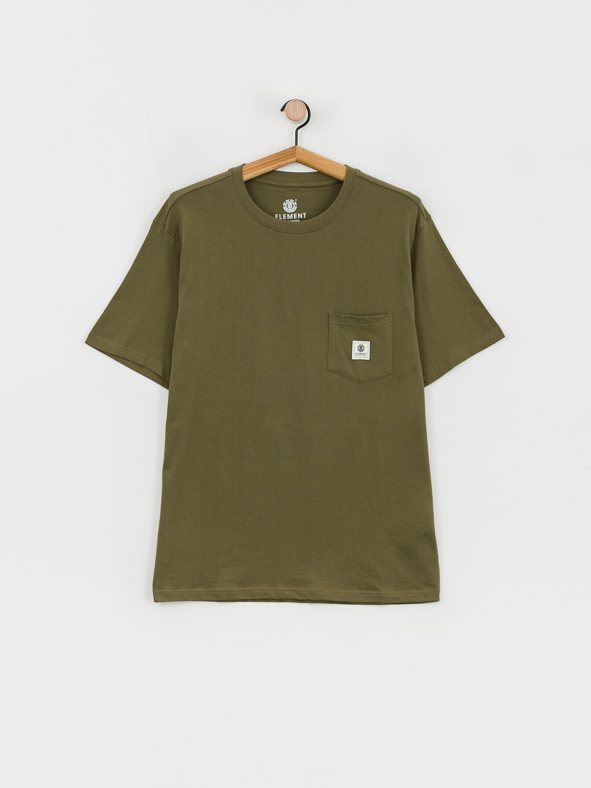 T-shirt Element Basic Pocket Label (army)