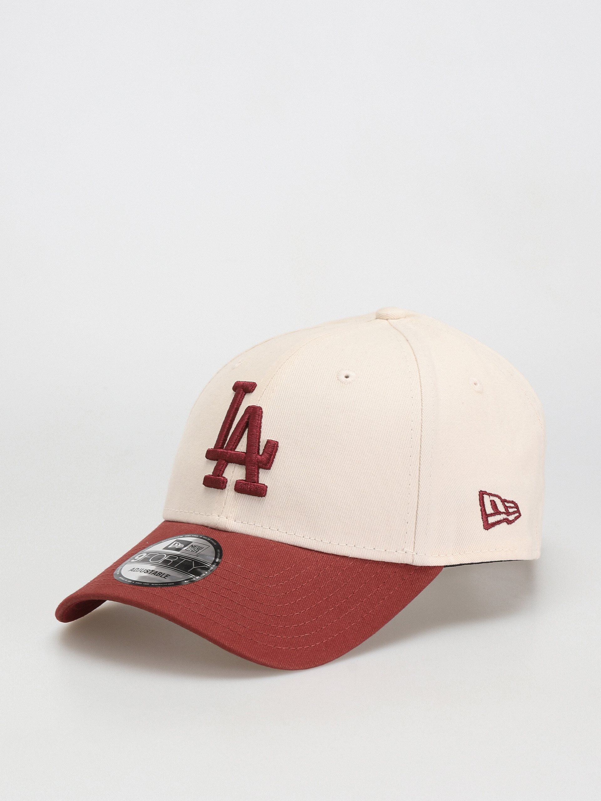 Czapka z daszkiem New Era MLB 9Forty Los Angeles Dodgers (chalk/maroon)