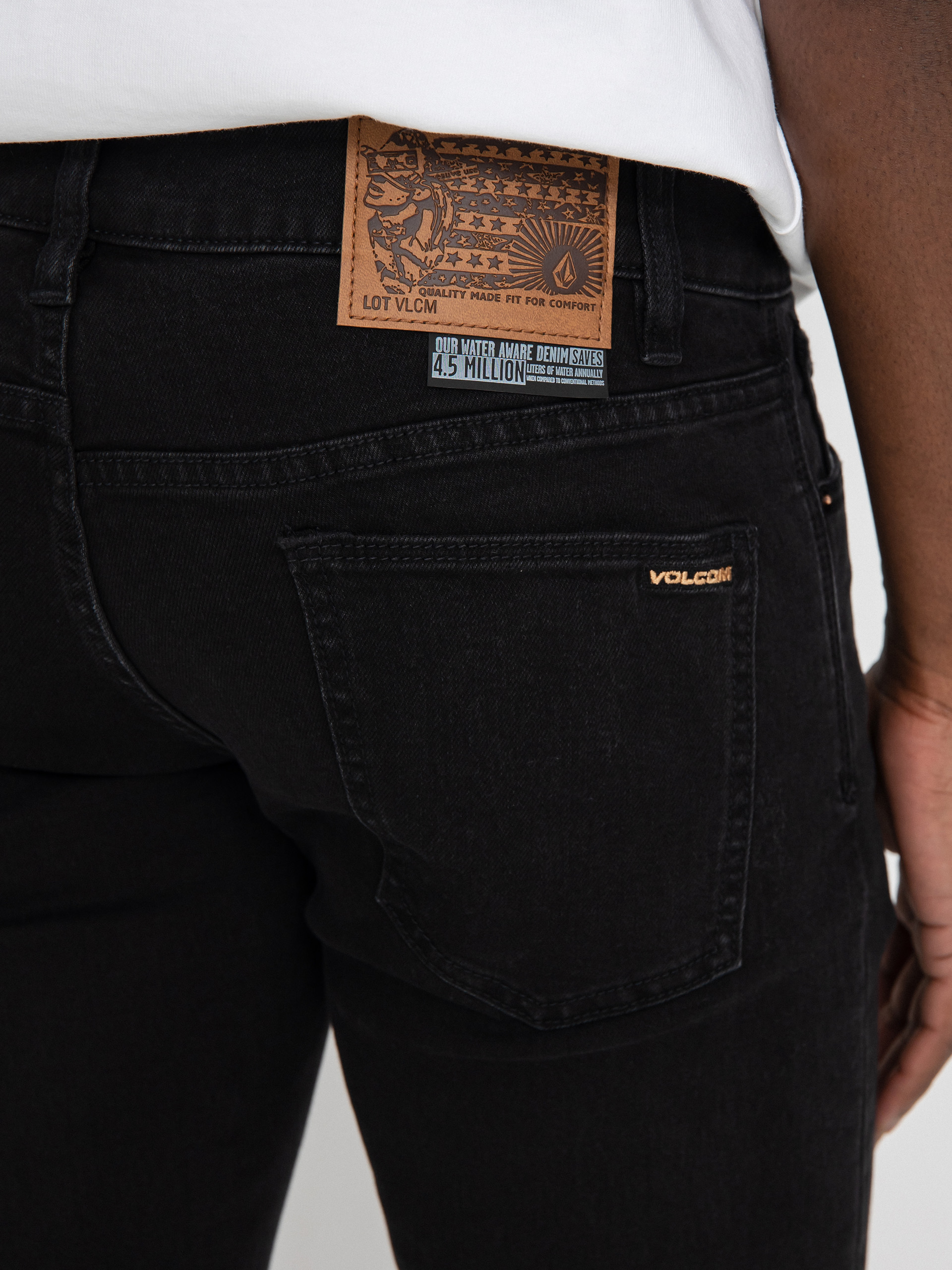 Spodnie Volcom 2X4 Denim (black out)