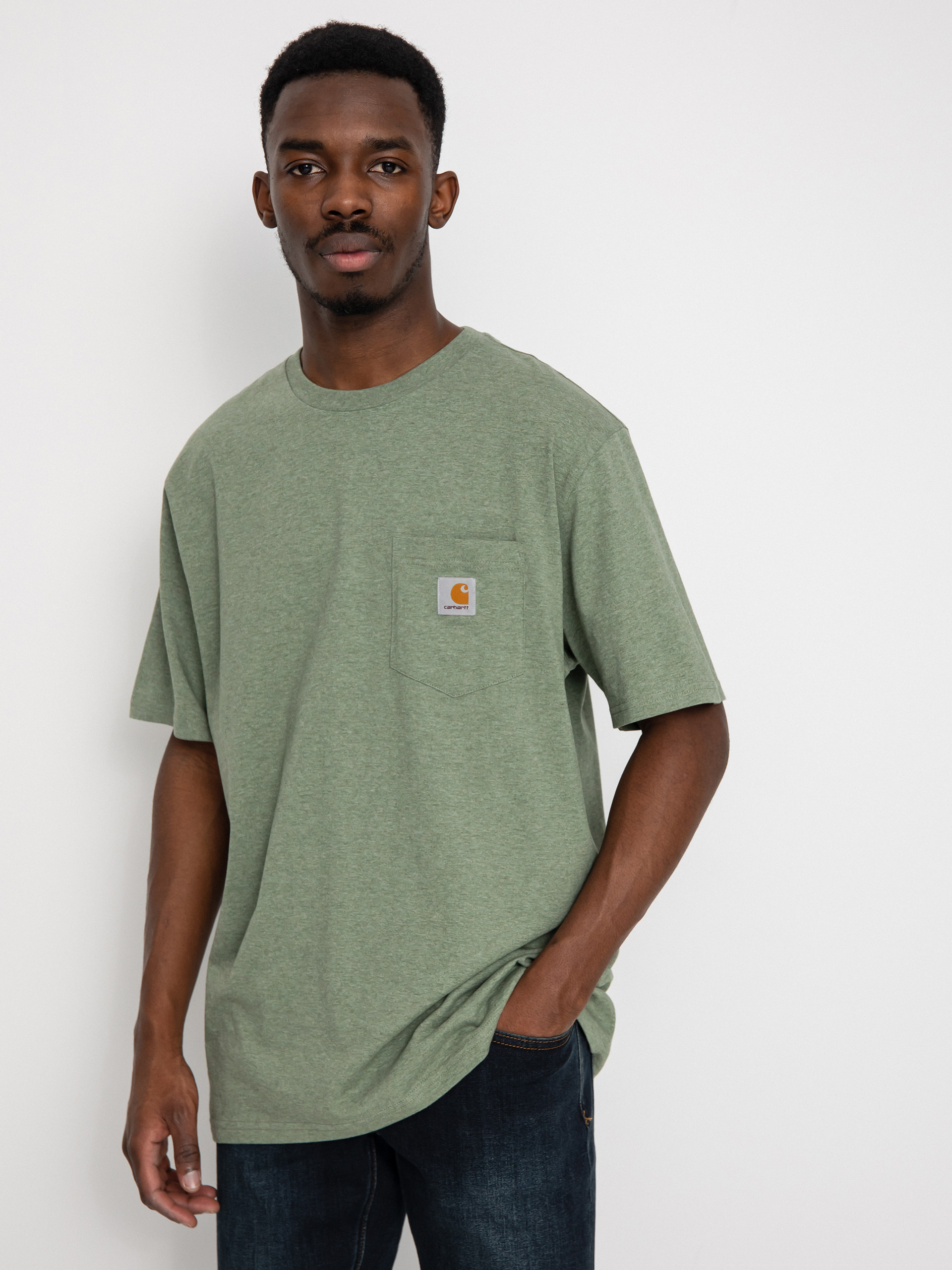 T-shirt Carhartt WIP Pocket (yucca heather)