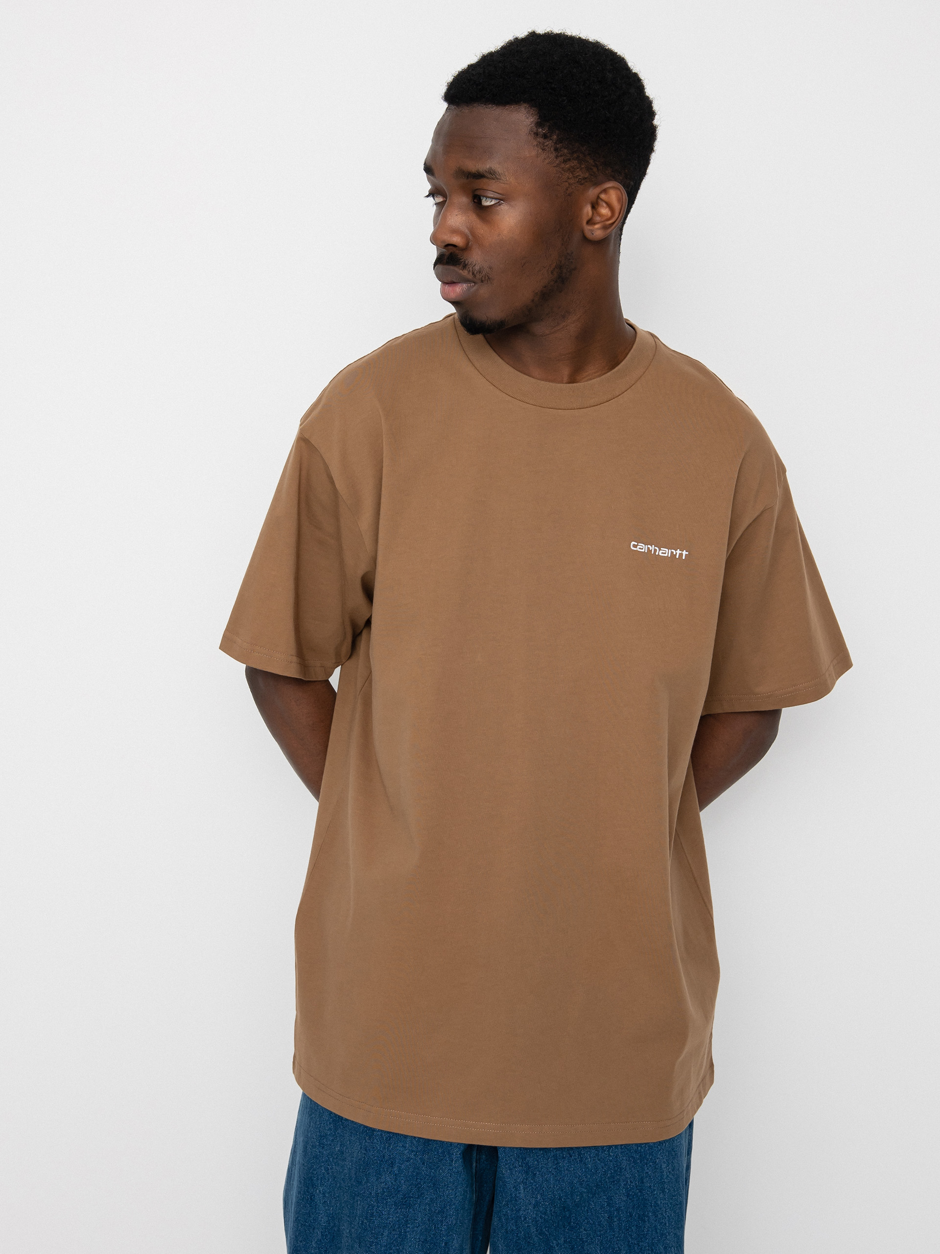 T-shirt Carhartt WIP Script Embroidery (buffalo/white)