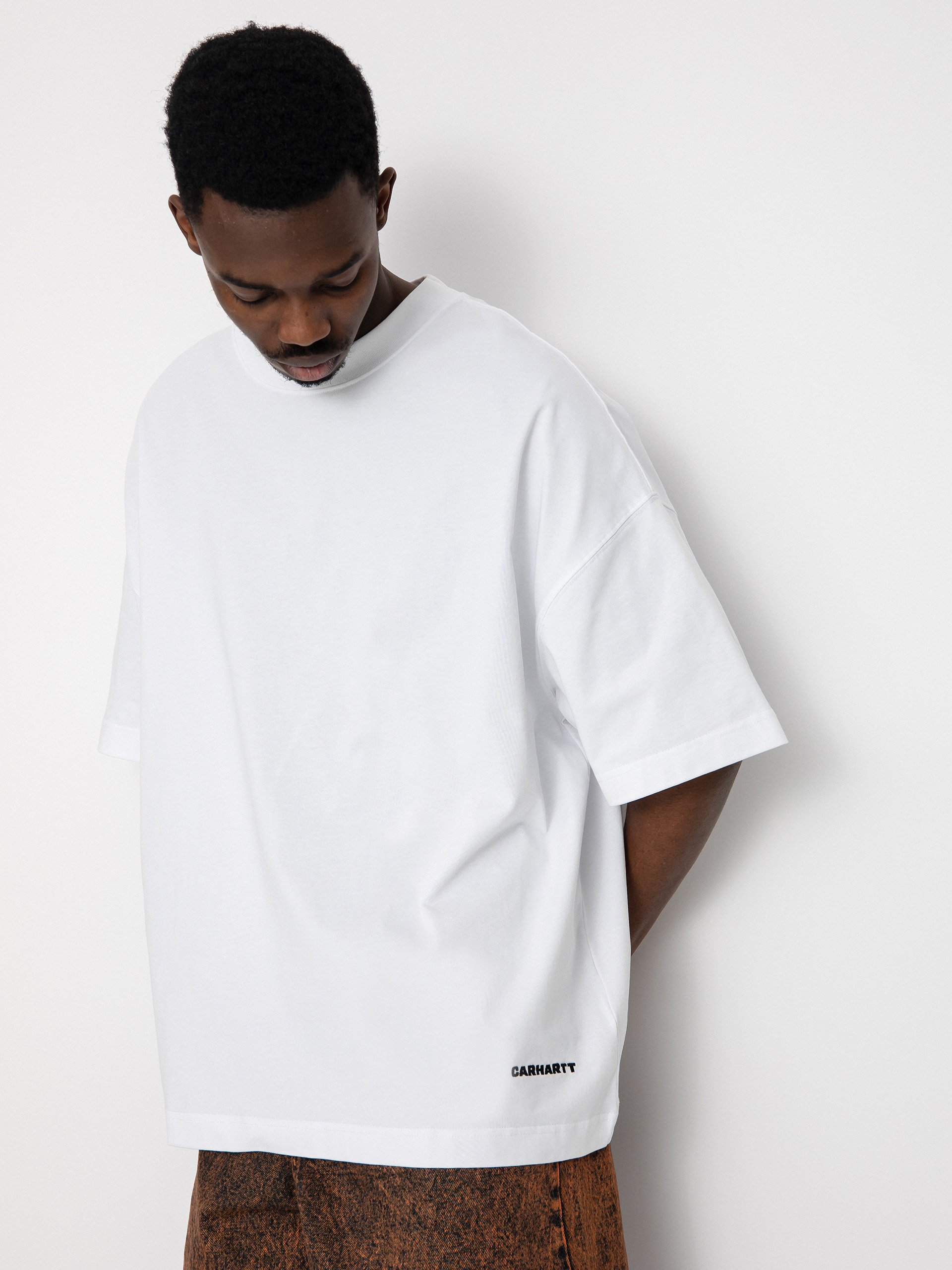 T-shirt Carhartt WIP Link Script (white/black)