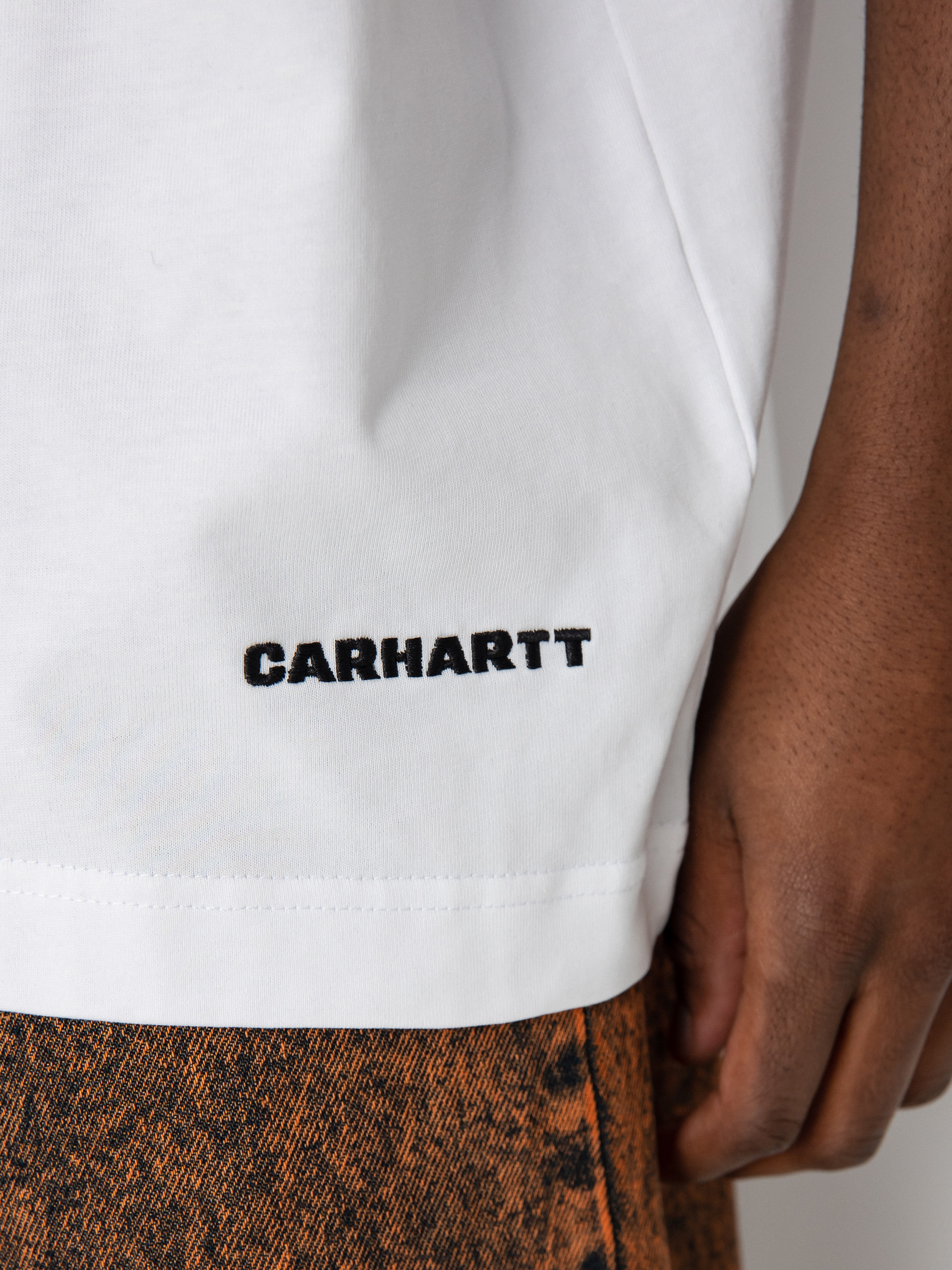 T-shirt Carhartt WIP Link Script (white/black)