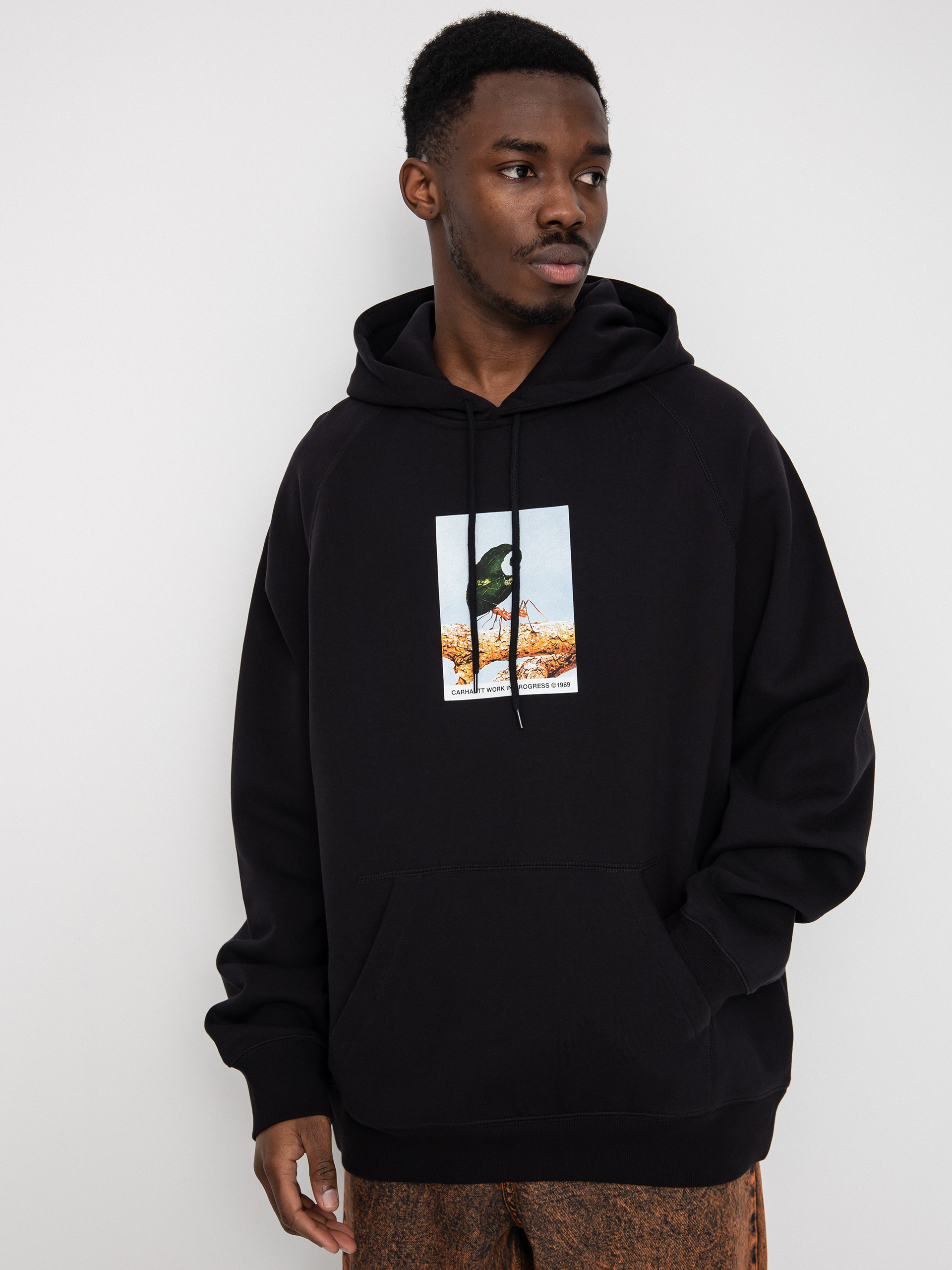 Bluza z kapturem Carhartt WIP Antleaf HD (black)