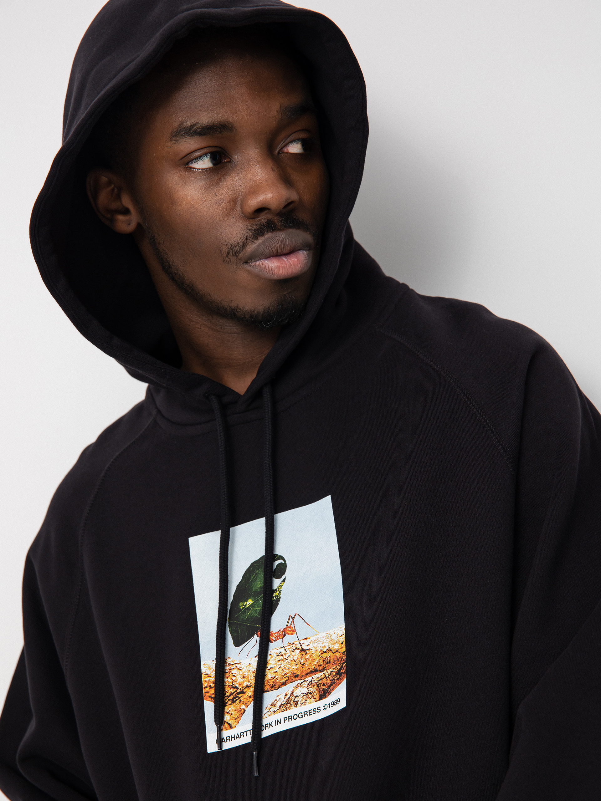 Bluza z kapturem Carhartt WIP Antleaf HD (black)