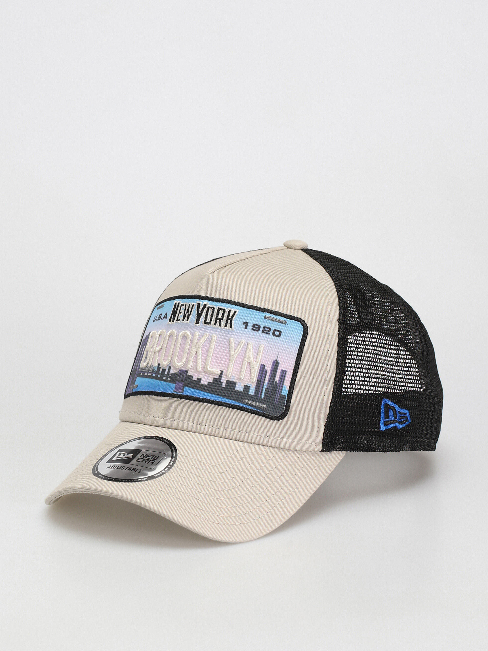 Czapka z daszkiem New Era License Plate Trucker (stone)