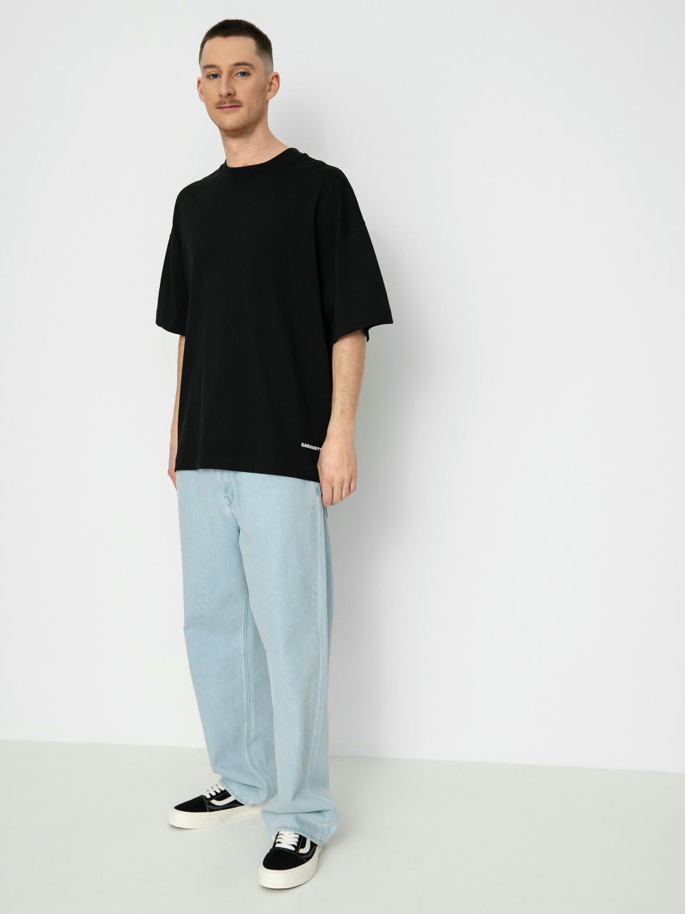 T-shirt Carhartt WIP Link Script (black/white)