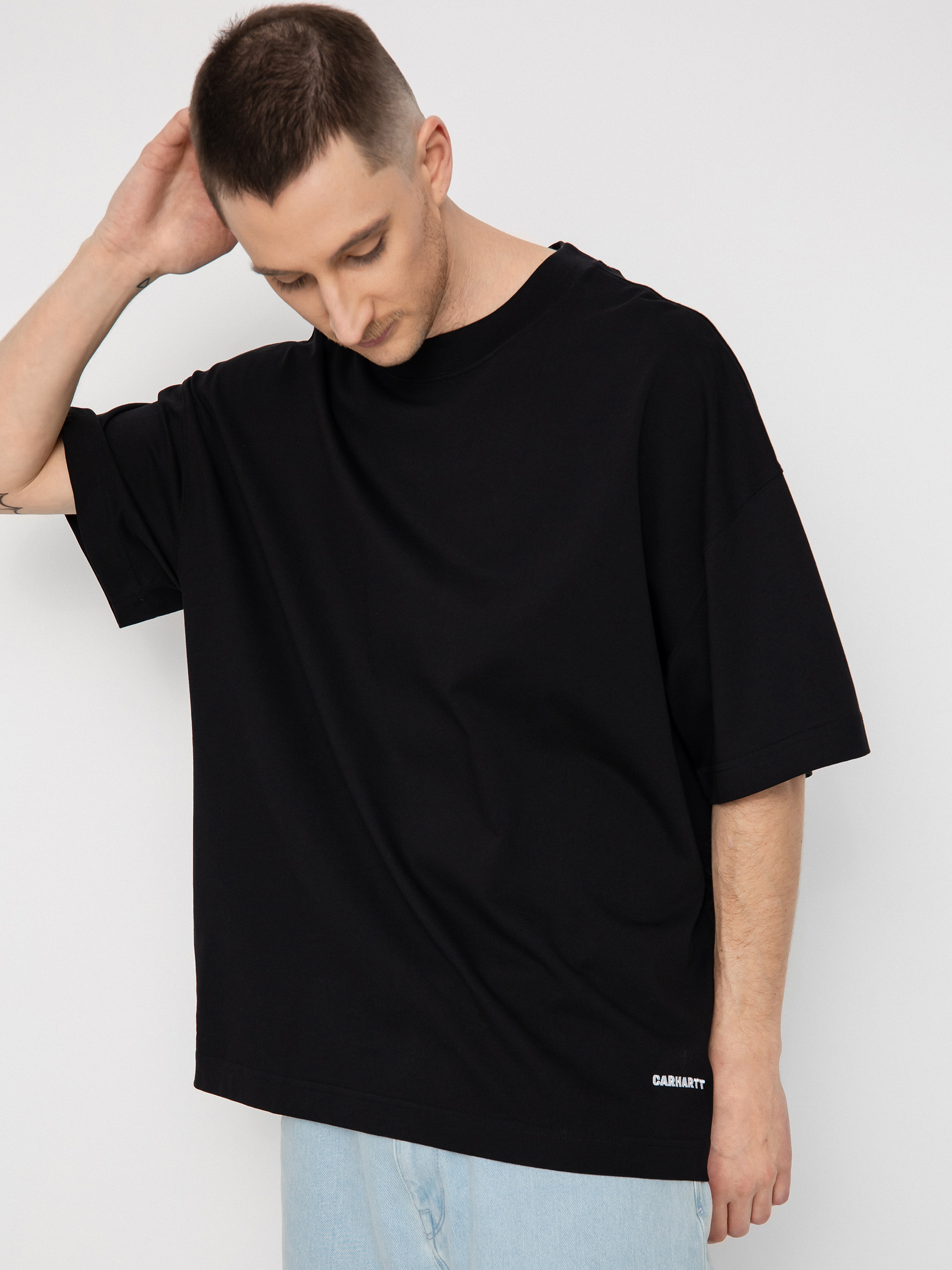 T-shirt Carhartt WIP Link Script (black/white)
