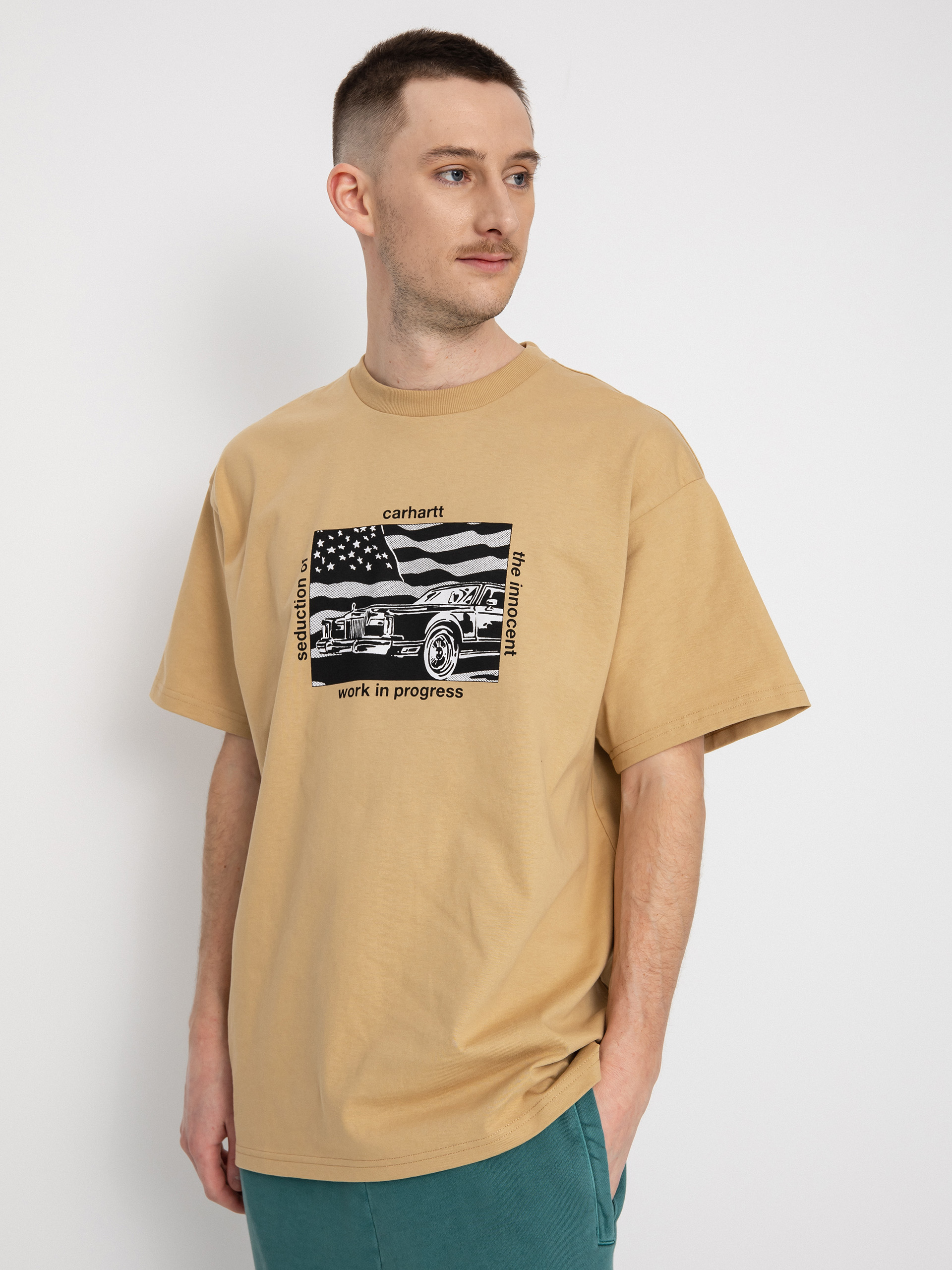 T-shirt Carhartt WIP Seduction (dusty h brown)