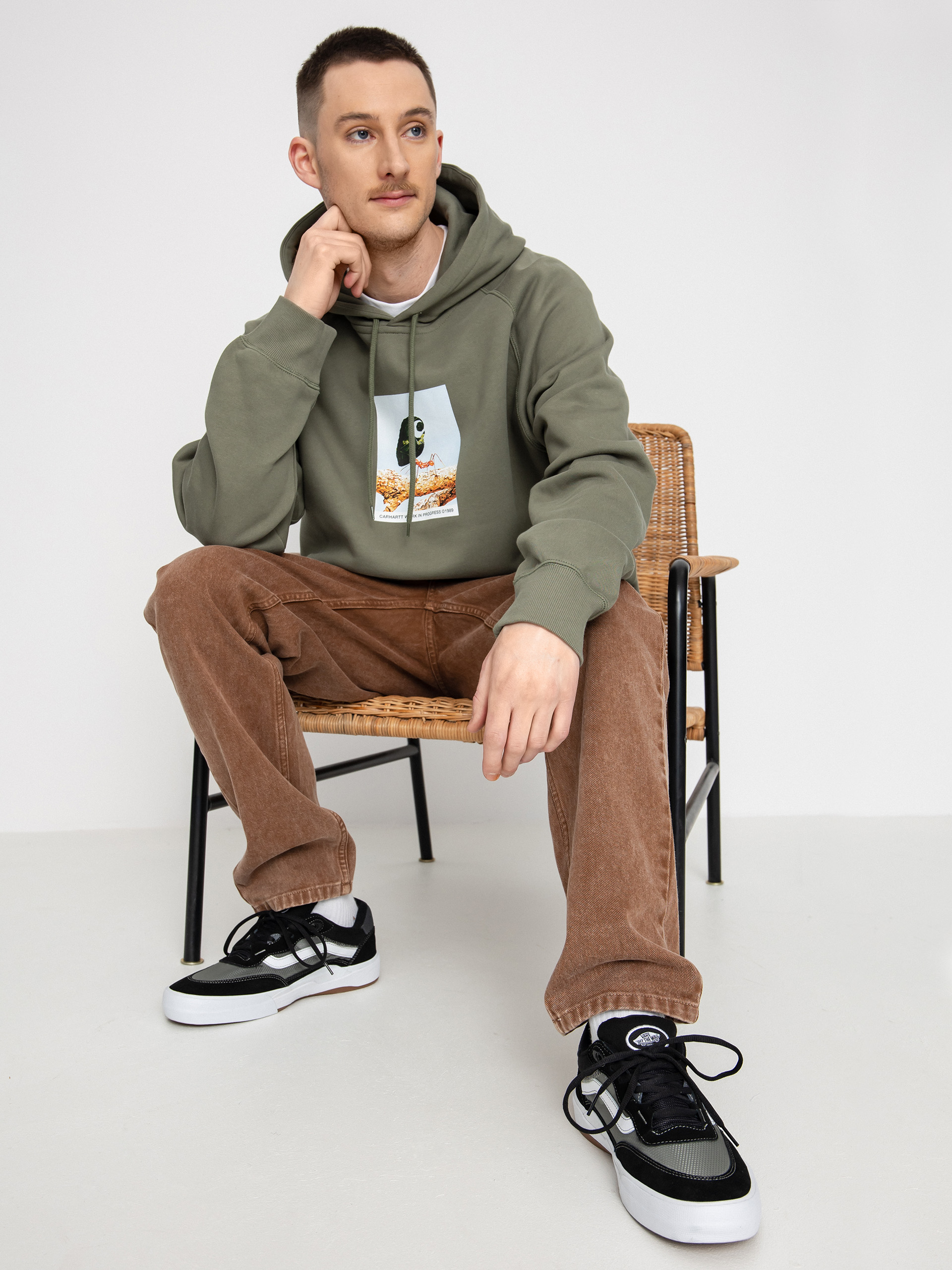 Bluza z kapturem Carhartt WIP Antleaf HD (dollar green)
