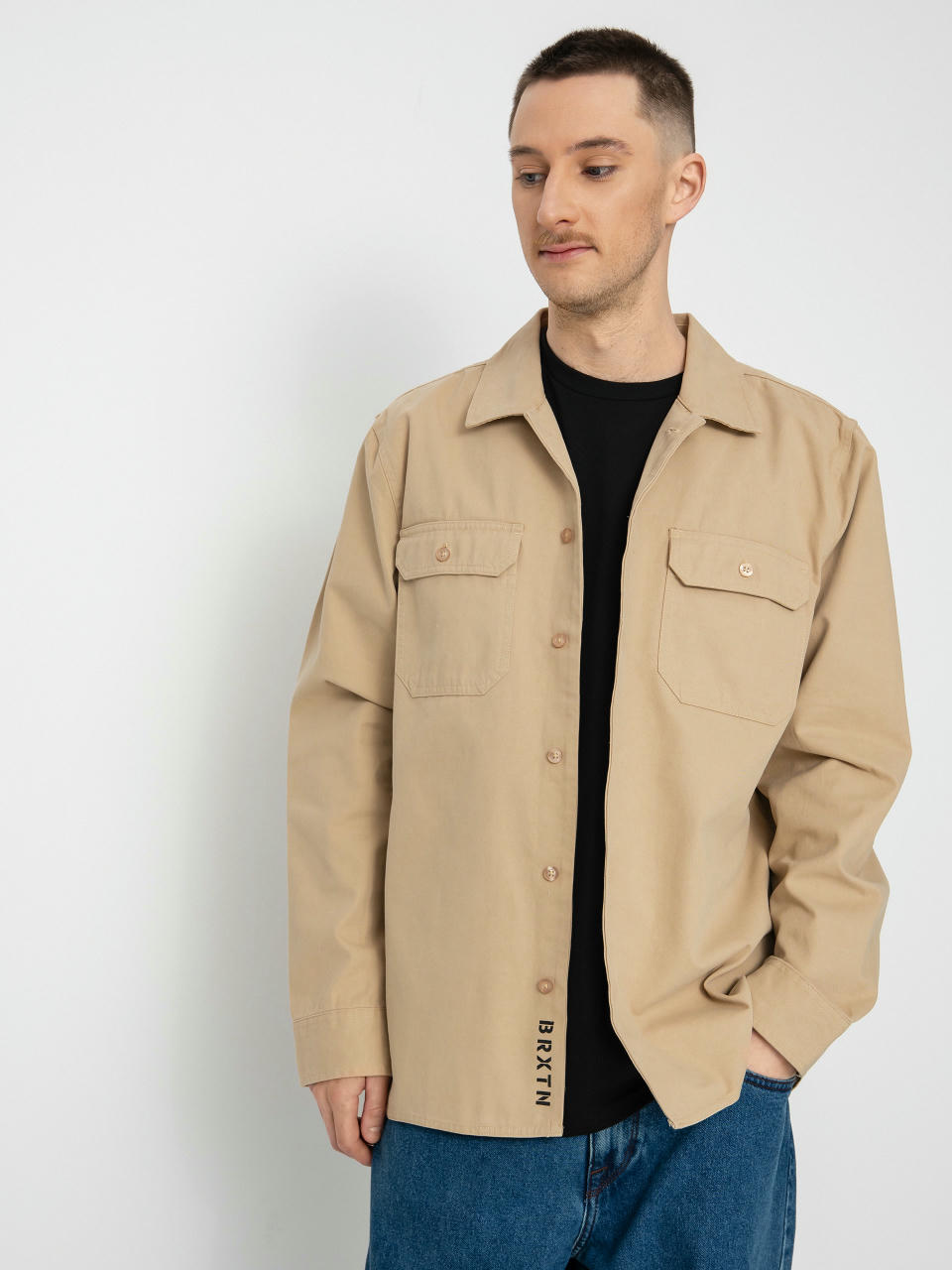 Koszula Brixton Bowery Surplus Overshirt Ls (sand)