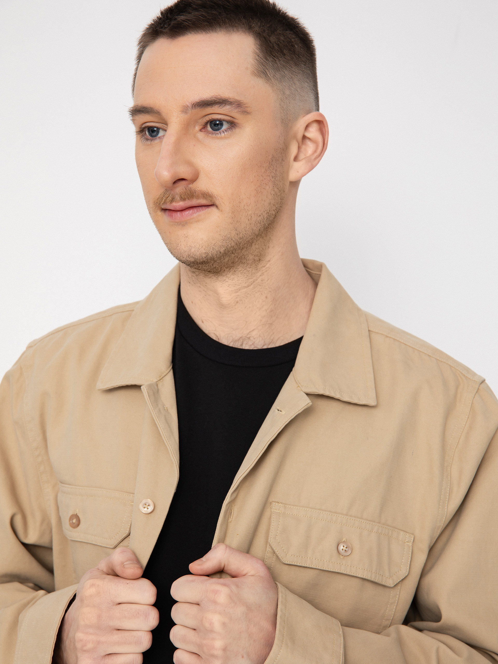 Koszula Brixton Bowery Surplus Overshirt Ls (sand)
