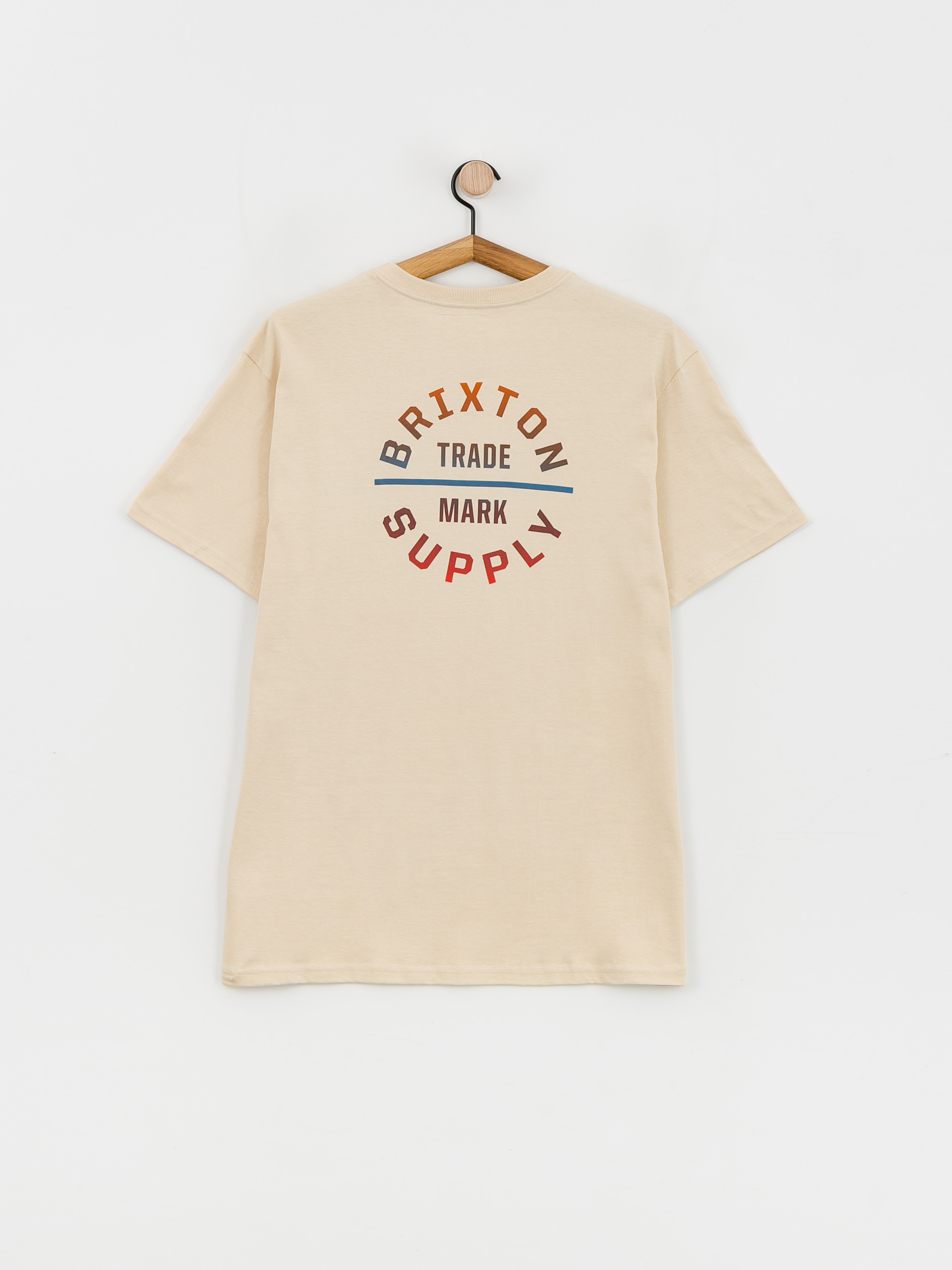 T-shirt Brixton Oath V (cream/aloha gradient)