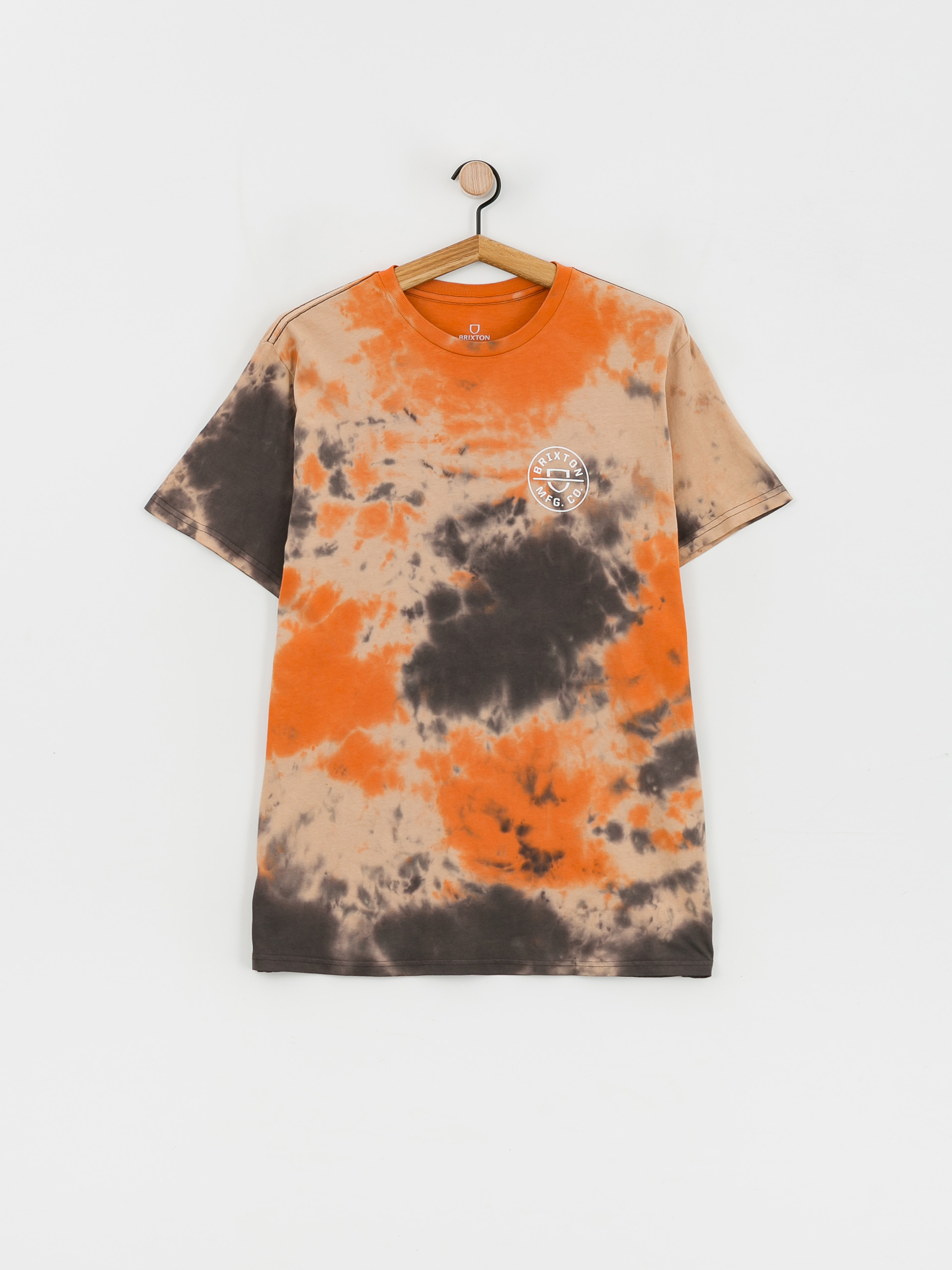T-shirt Brixton Crest II (sand/paradise orange/washed bl)