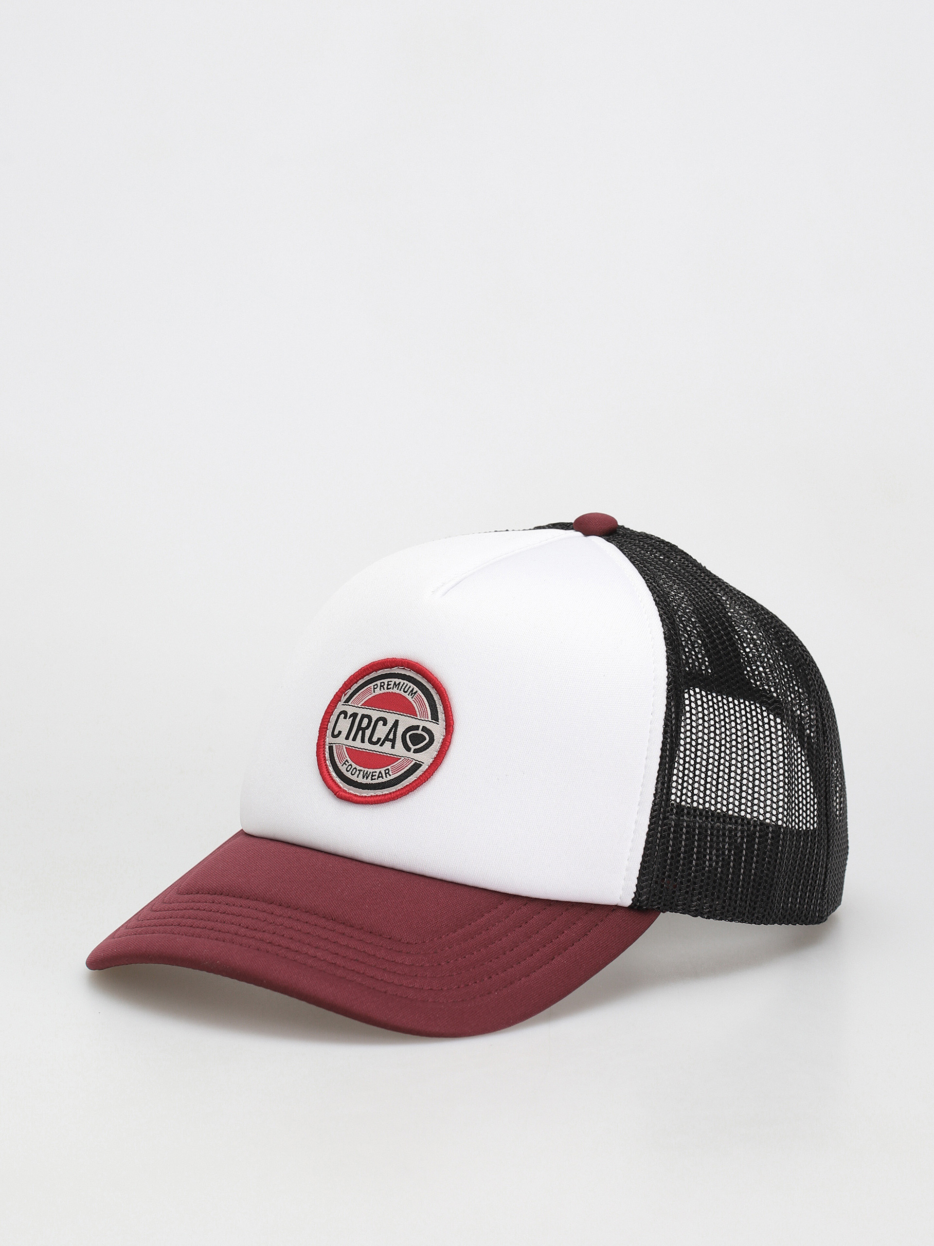 Czapka z daszkiem Circa Premium Trucker (white/burgundy/black)