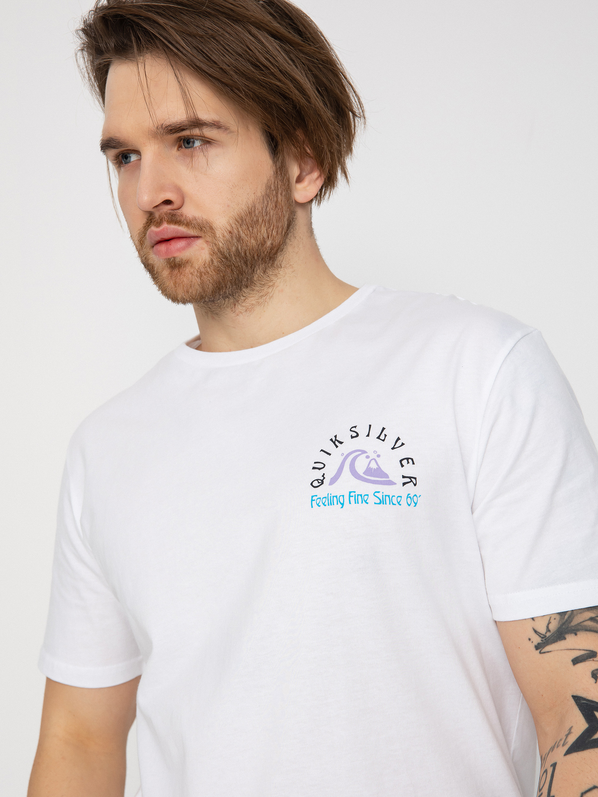 T-shirt Quiksilver Original Barrel (white)