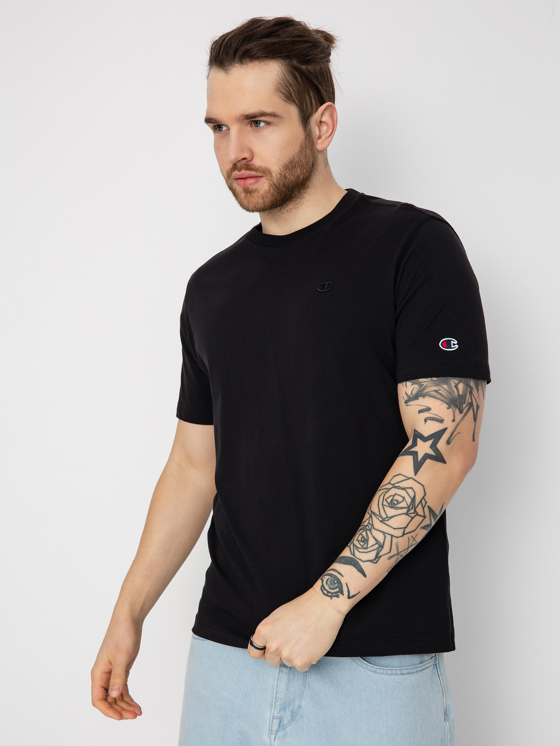 T-shirt Champion Crewneck T-Shirt 218496 - czarny (nbk)