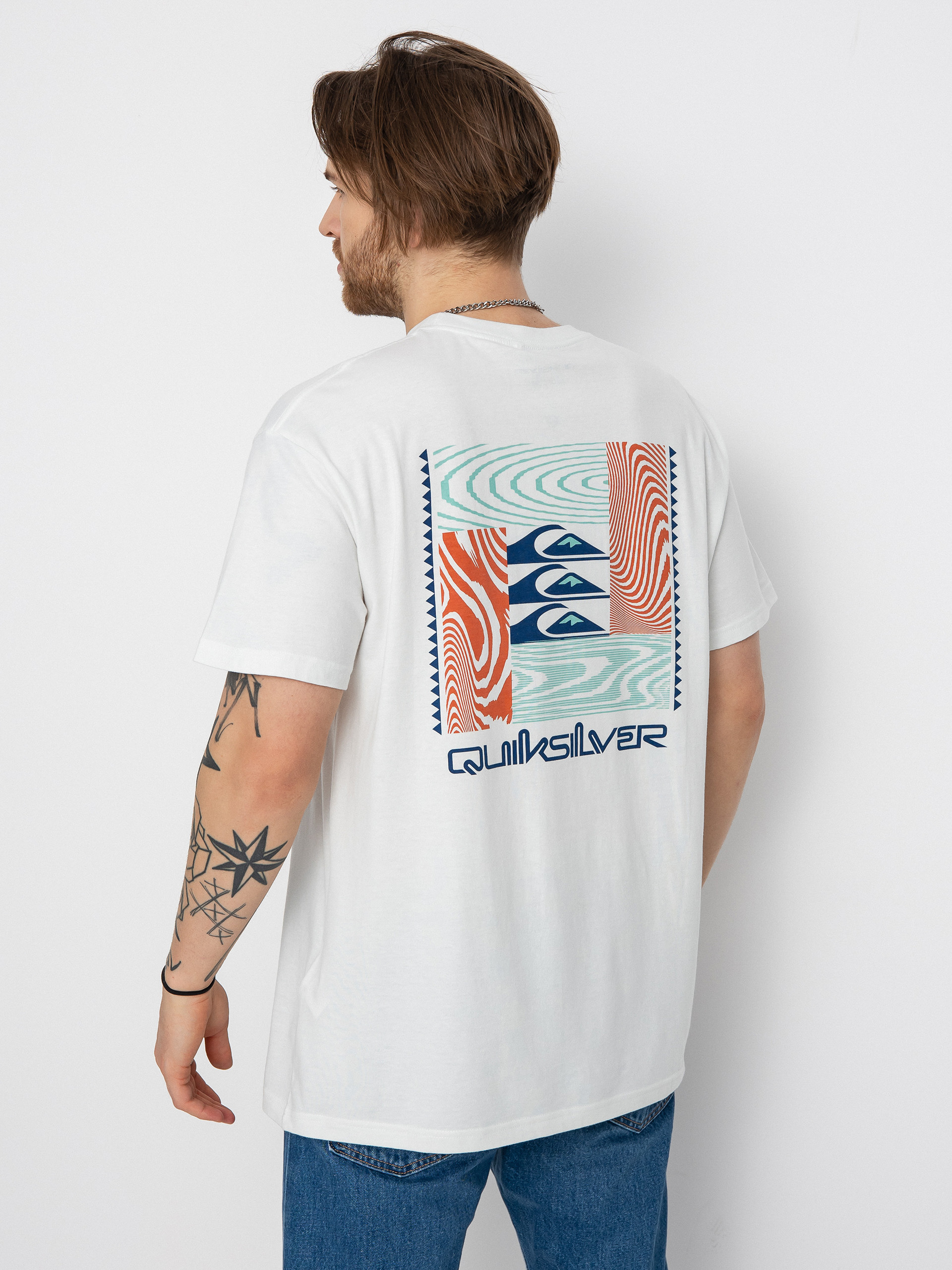 T-shirt Quiksilver Warped Patterns (snow white)