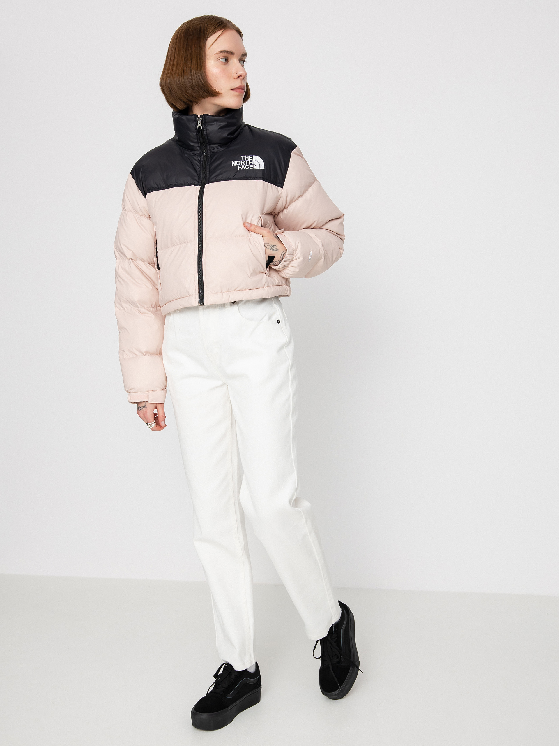 Kurtka The North Face Nuptse Short Wmn (pink moss)