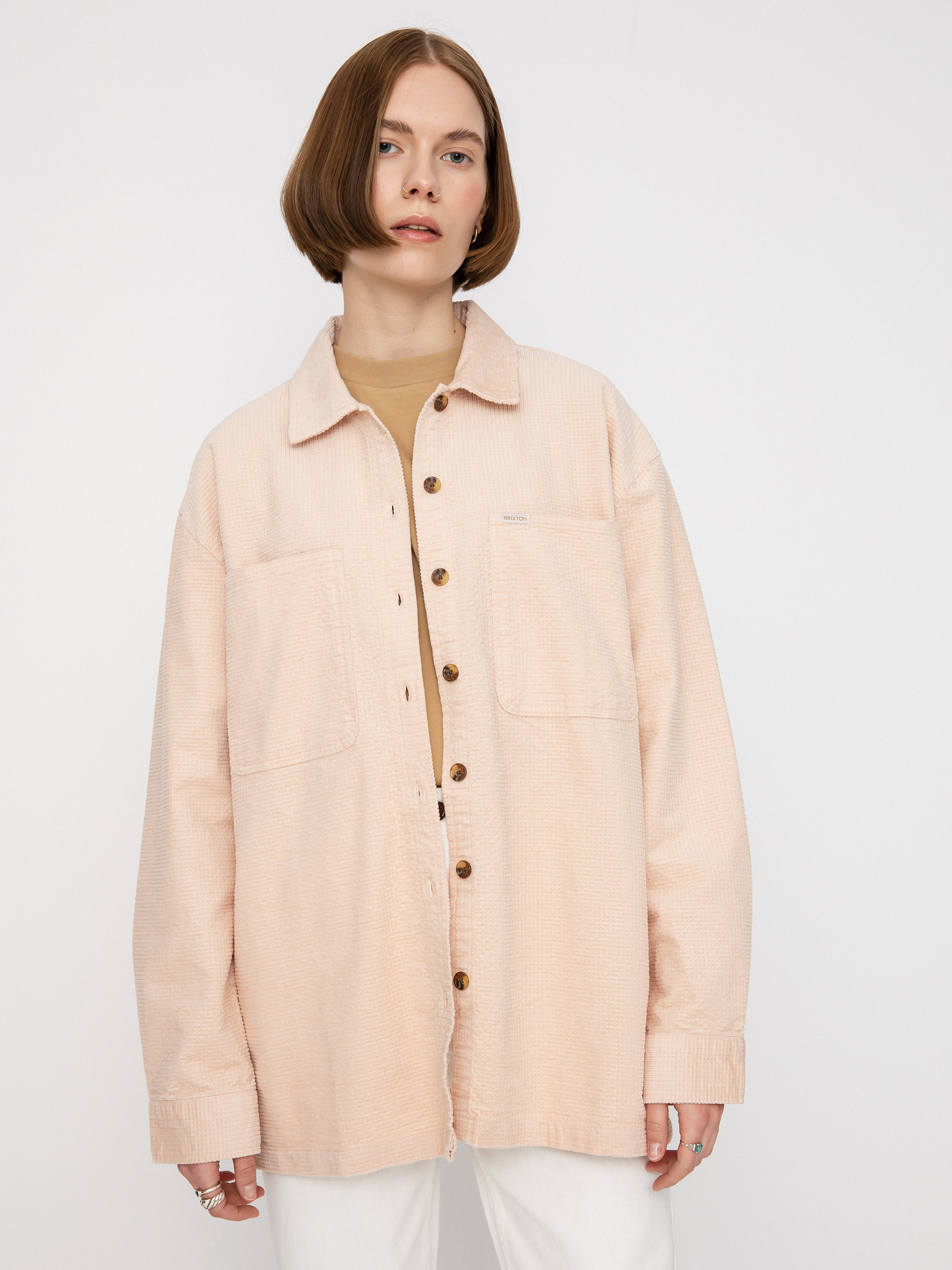 Koszula Brixton Dundee Corduroy Overshirt Wmn (rose dust)