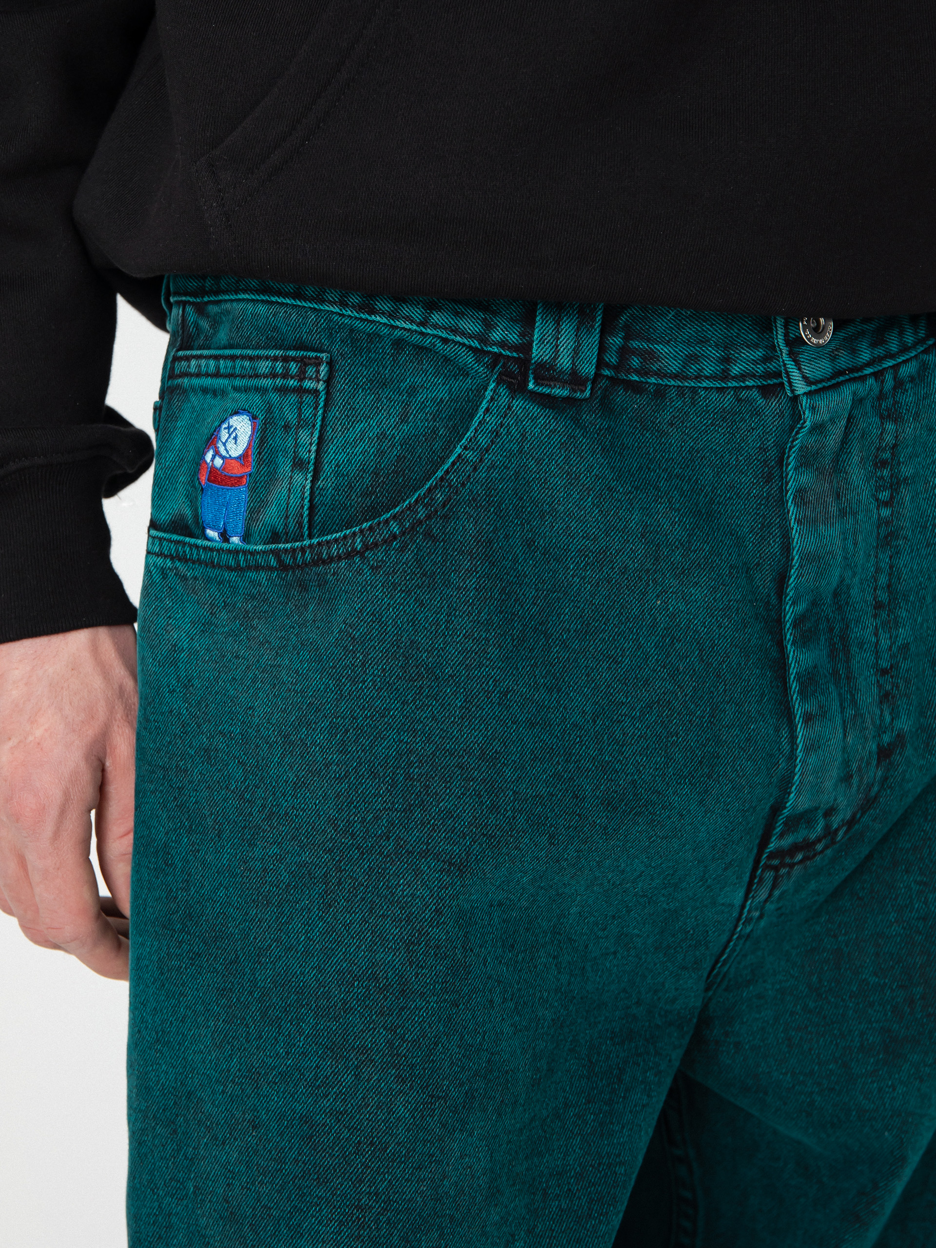 Spodnie Polar Skate Big Boy Jeans (teal black)