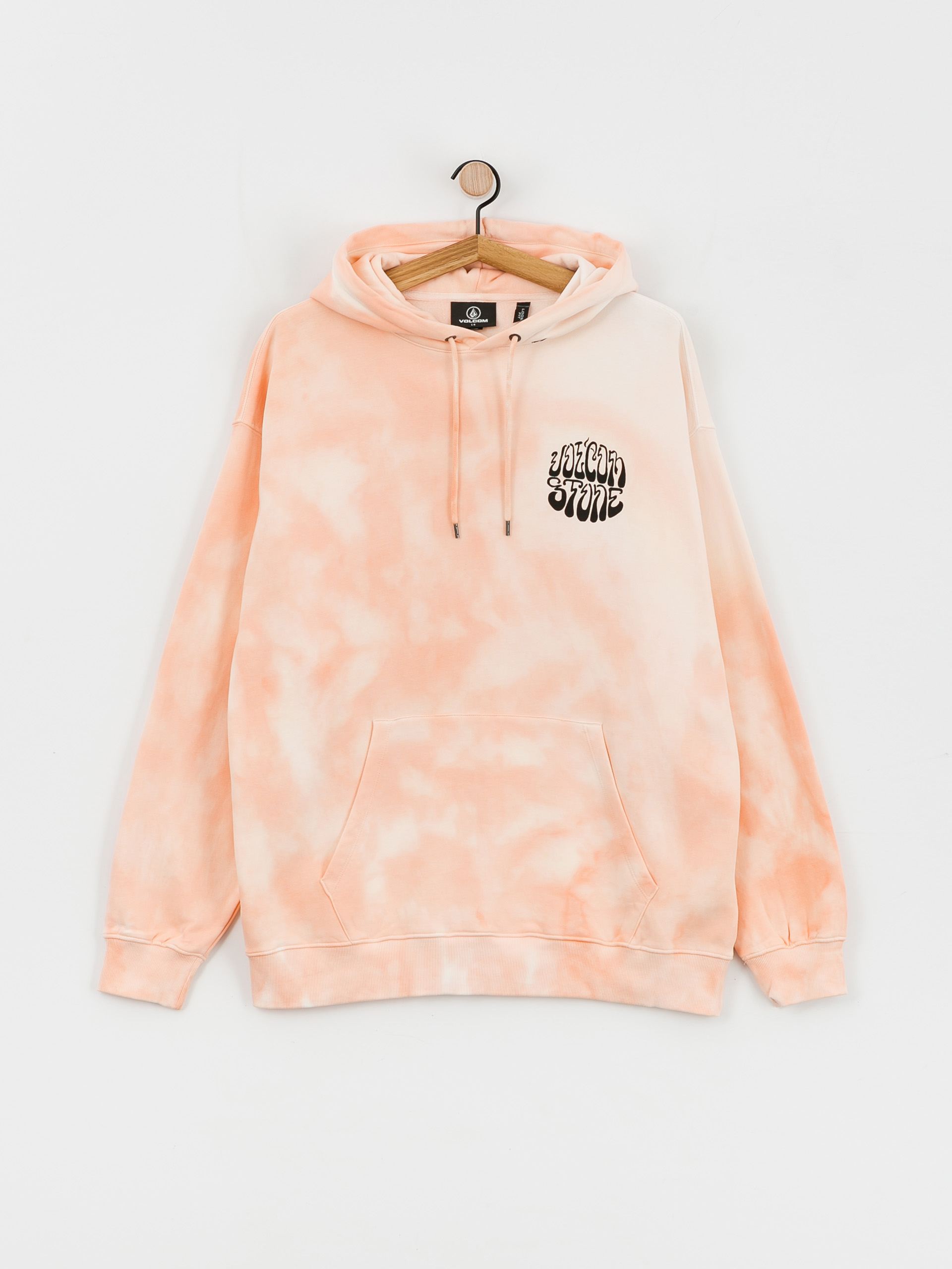 Bluza z kapturem Volcom Trippin Dye HD (peach bud)