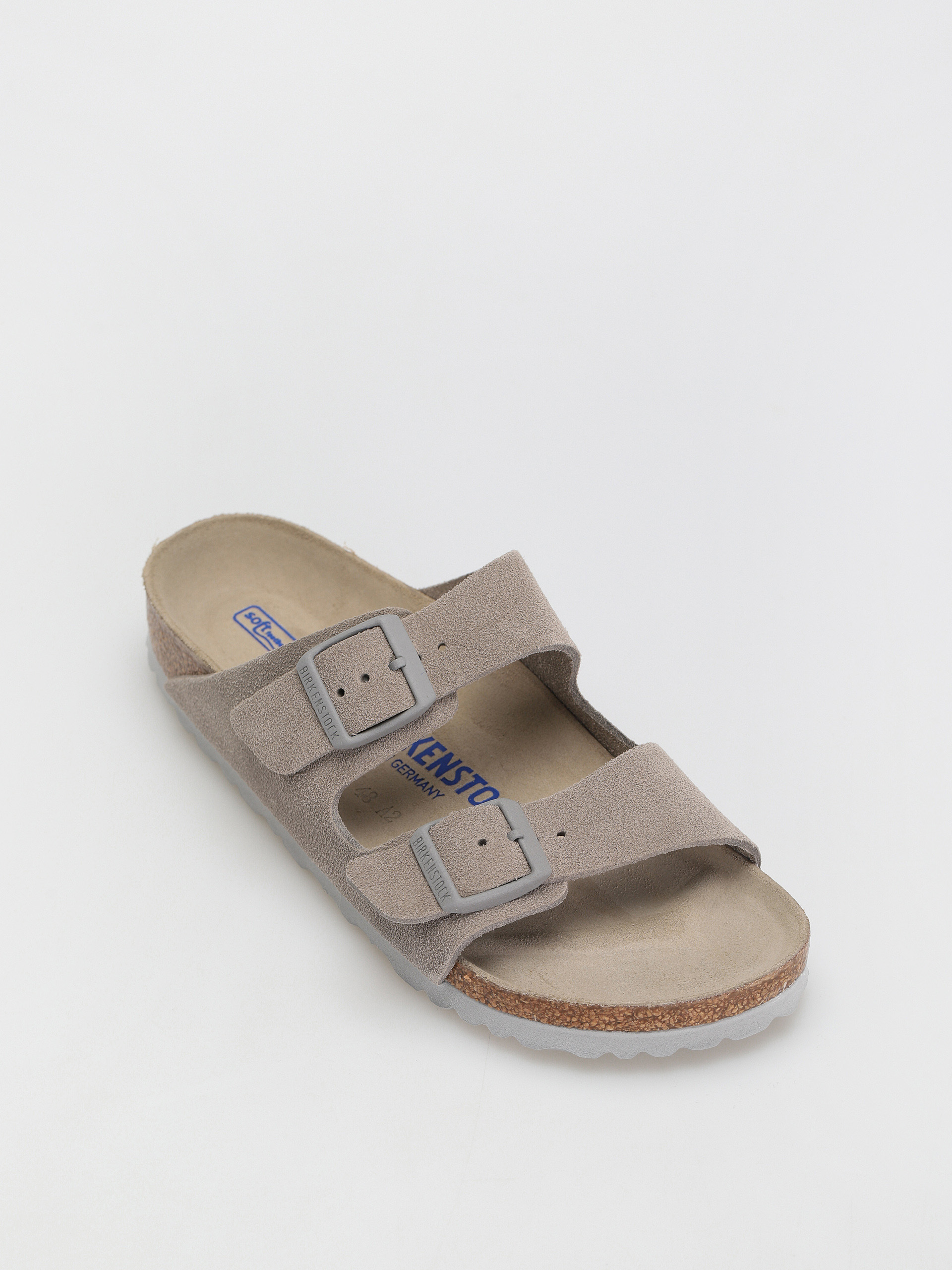 Klapki Birkenstock Arizona Suede Narrow Wmn (stone coin)