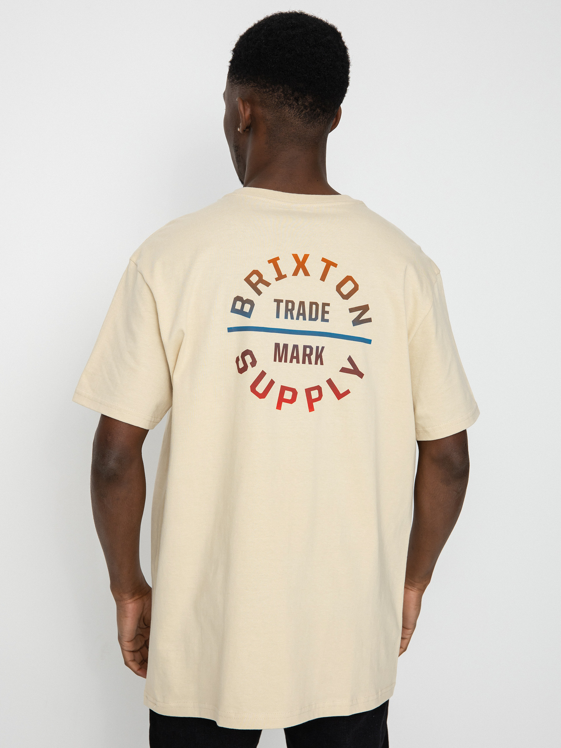 T-shirt Brixton Oath V (cream/aloha gradient)