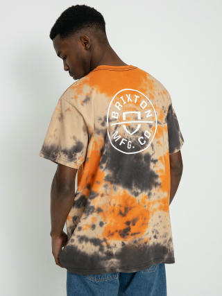 T-shirt Brixton Crest II (sand/paradise orange/washed bl)