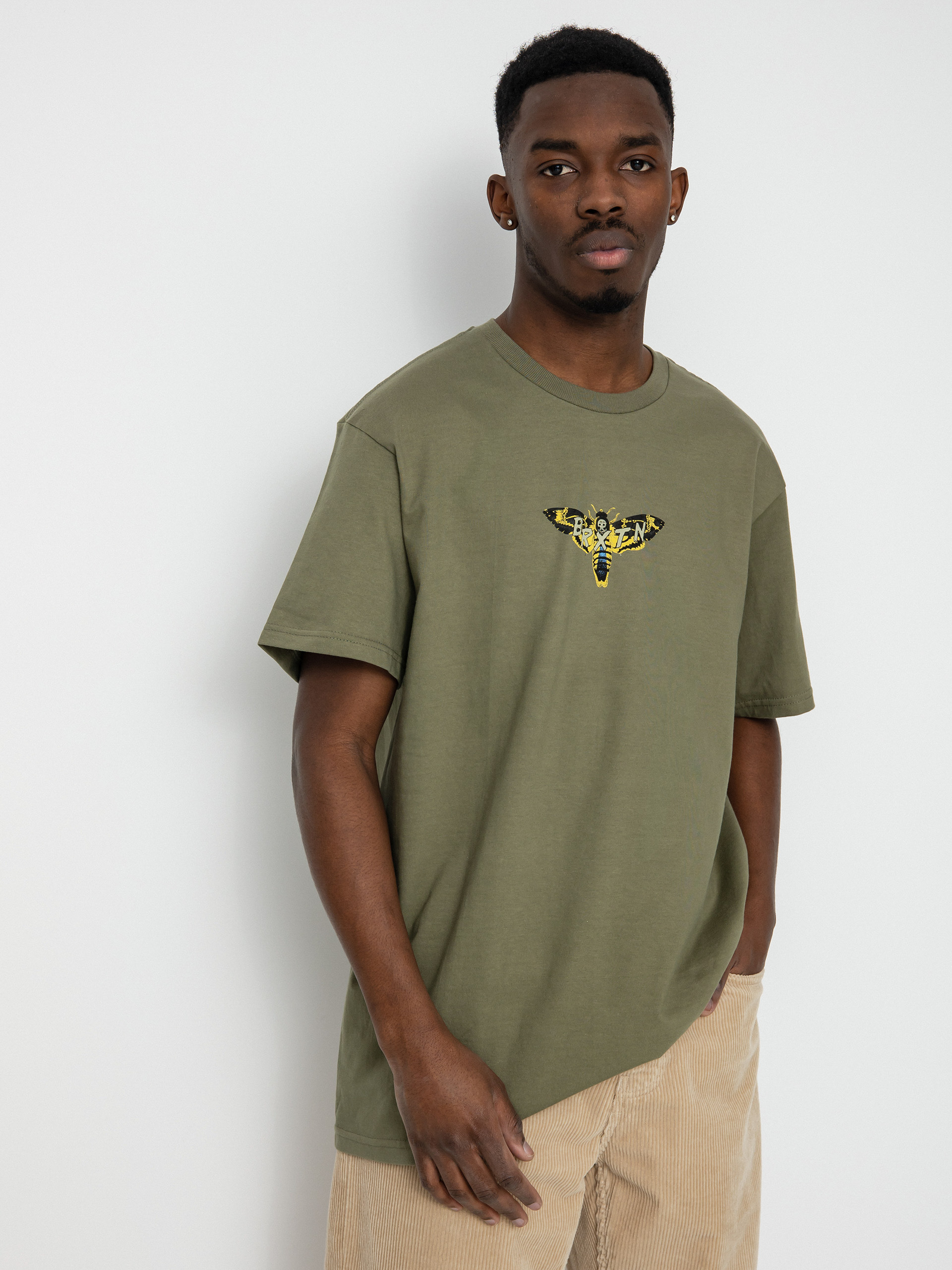 T-shirt Brixton Beeler (olive surplus)
