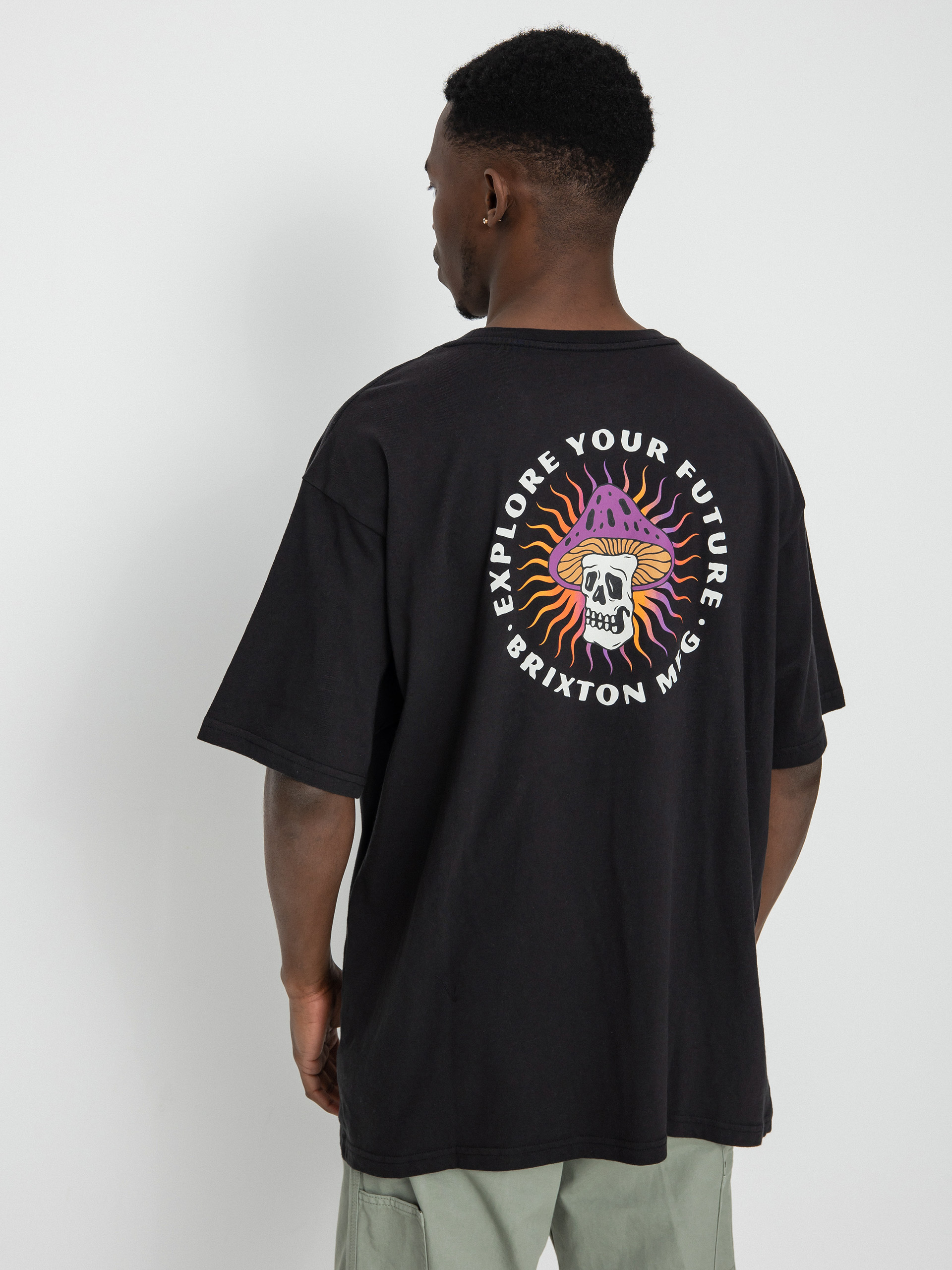 Brixton Тениска Future Relaxed (black garment dye)
