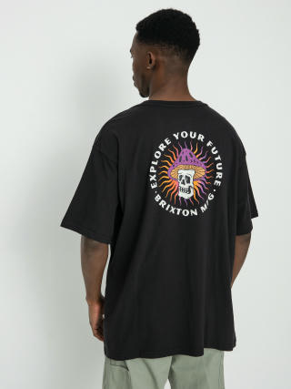 T-shirt Brixton Future Relaxed (black garment dye)