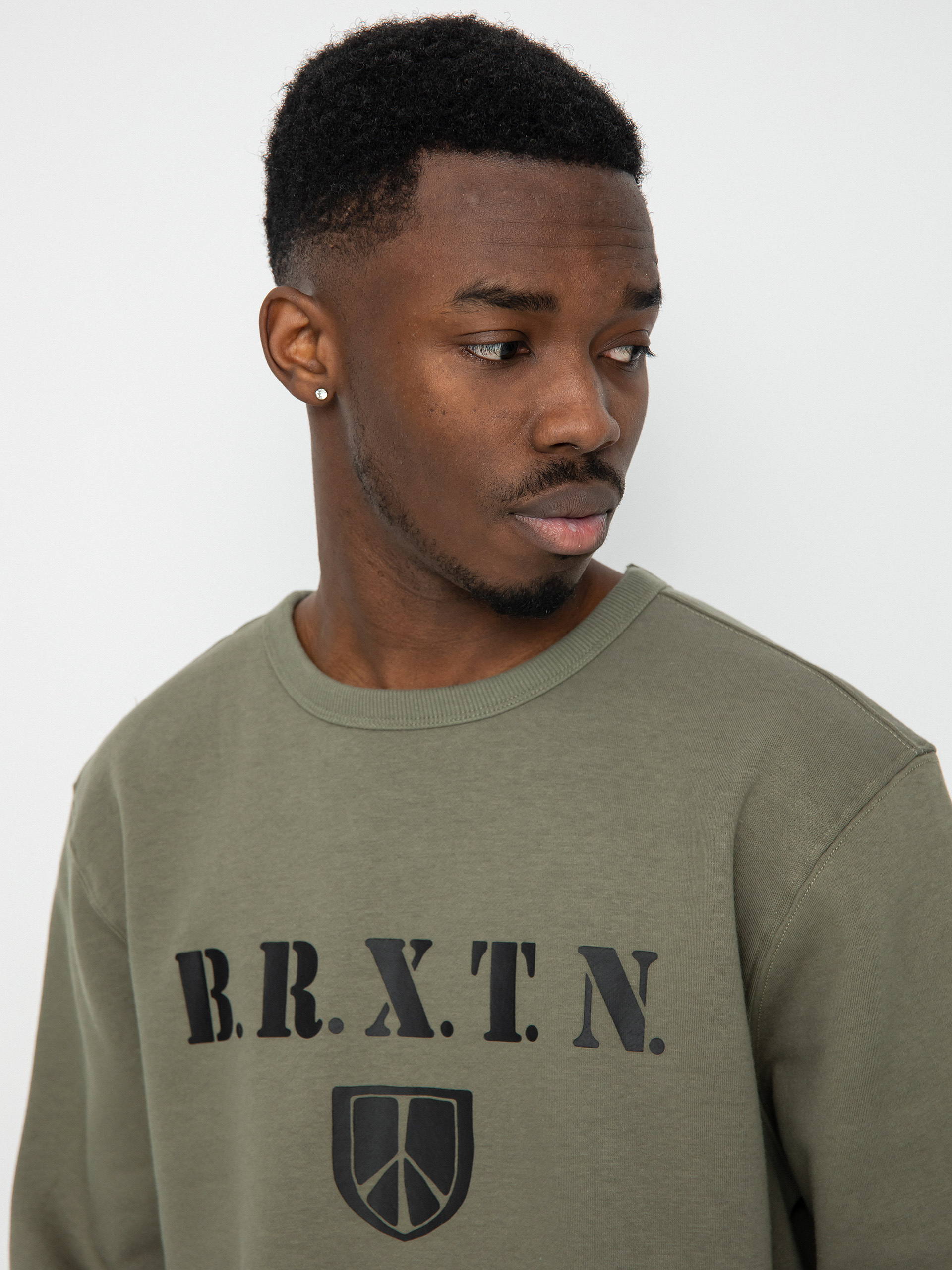 Bluza Brixton Peace Shield (olive surplus)