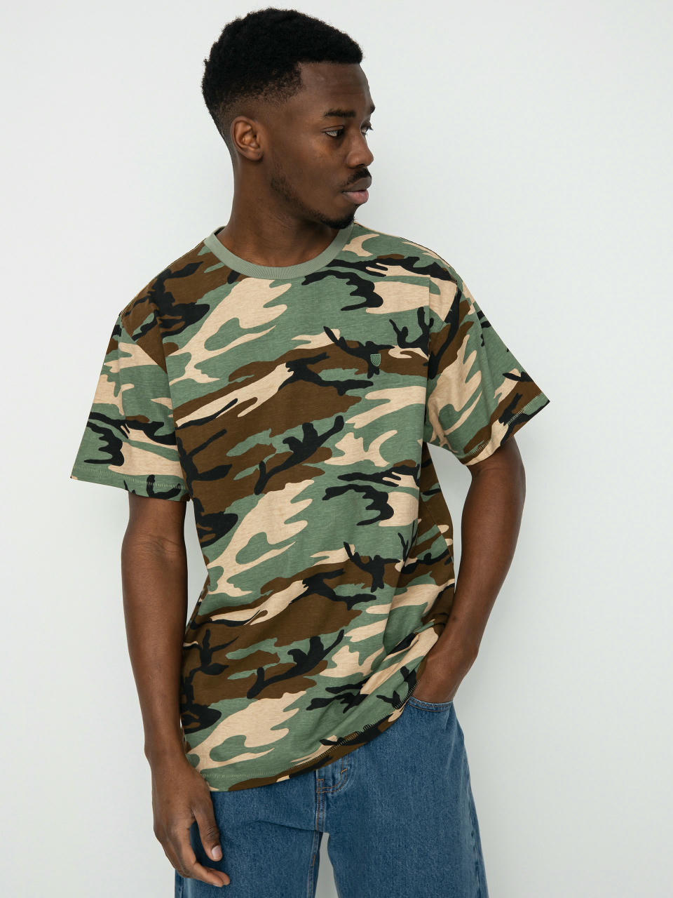 T-shirt Brixton Vintage Reserve (camo vintage wash)