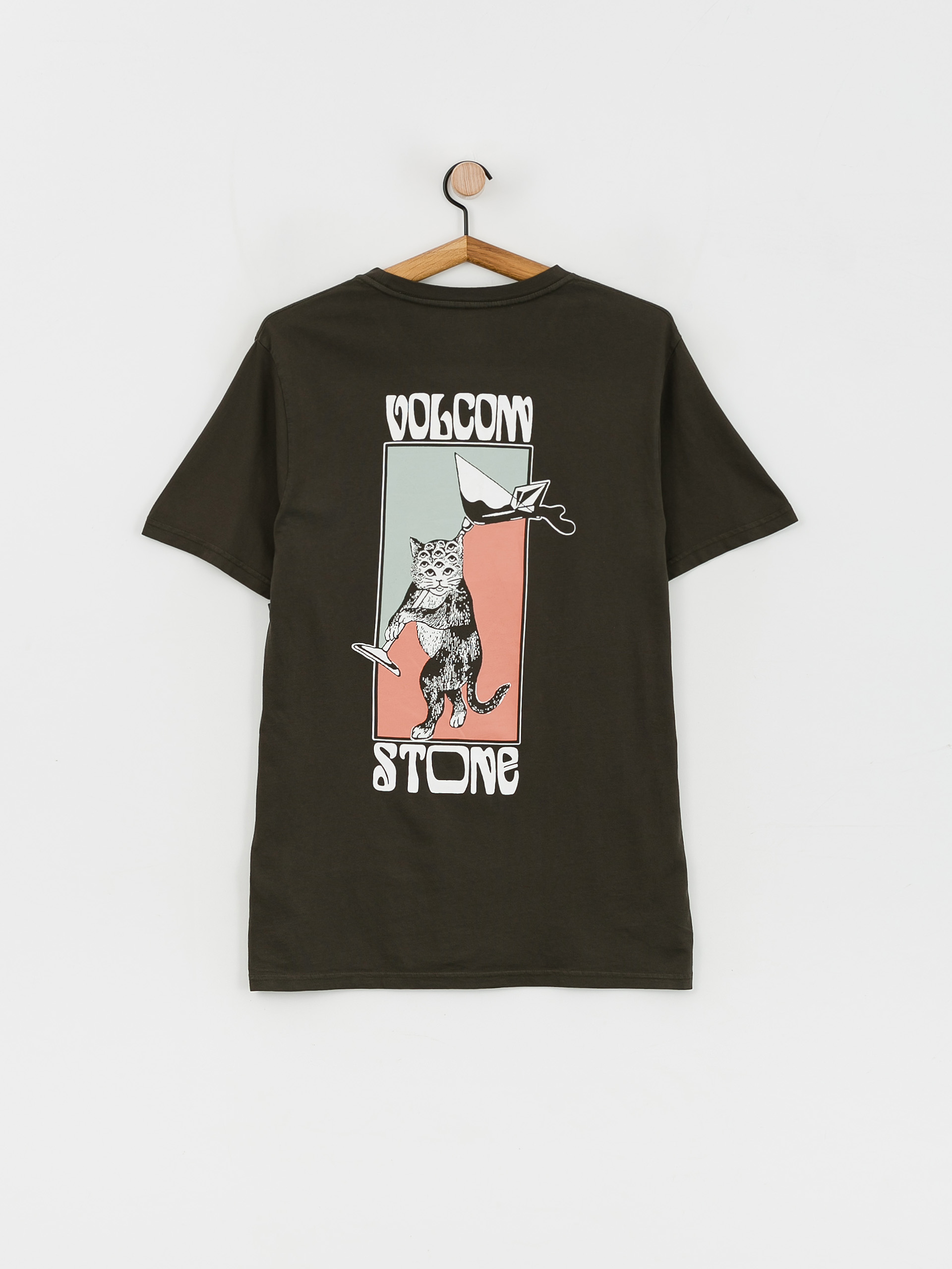 T-shirt Volcom Feline (rinsed black)