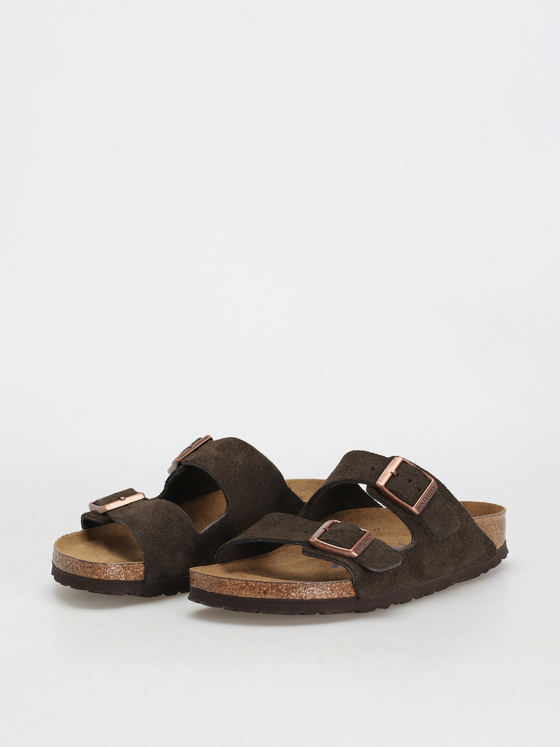 Klapki Birkenstock Arizona Sfb Narrow Wmn (mocca suede leather)