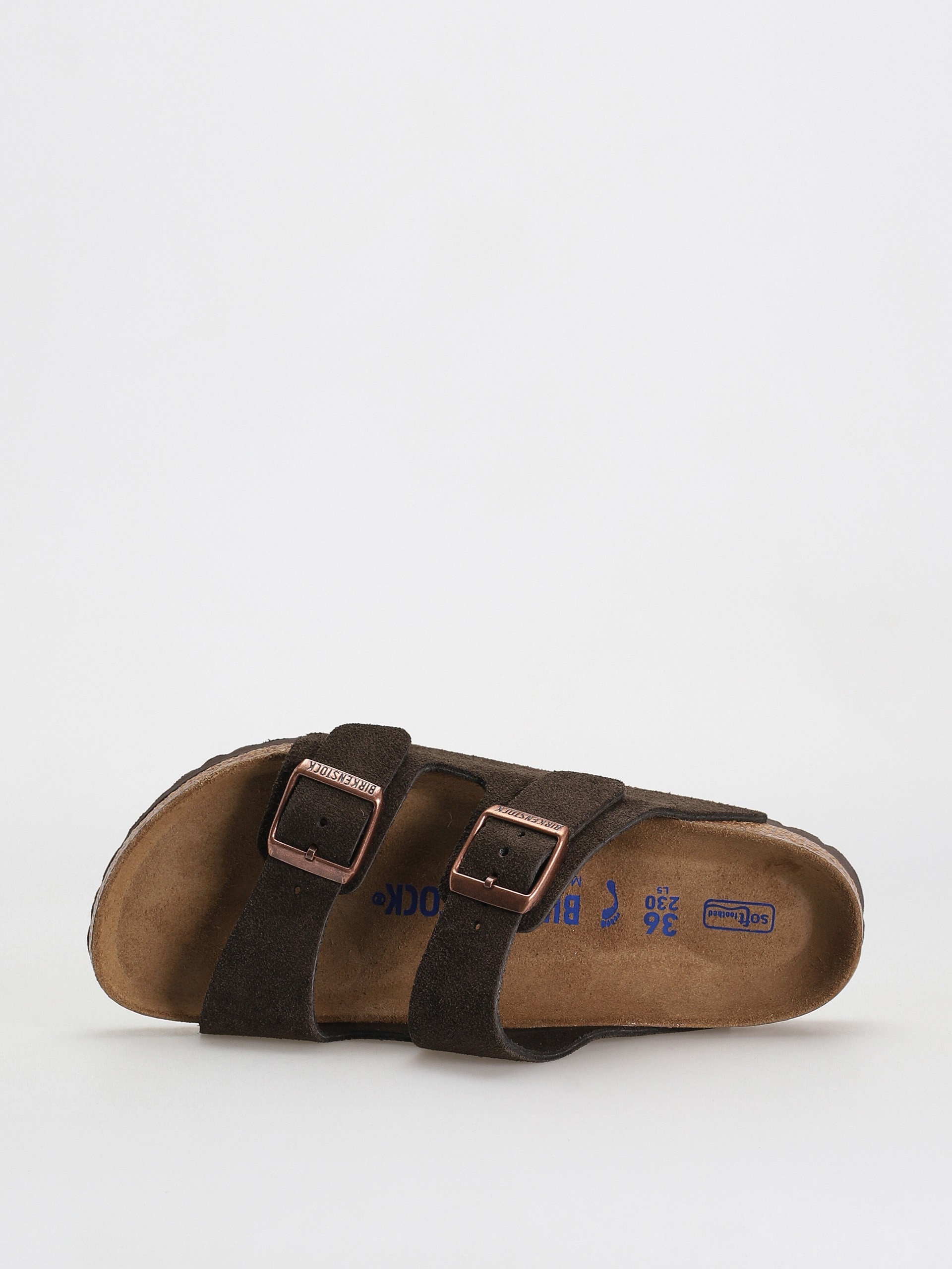 Klapki Birkenstock Arizona Sfb Narrow Wmn (mocca suede leather)