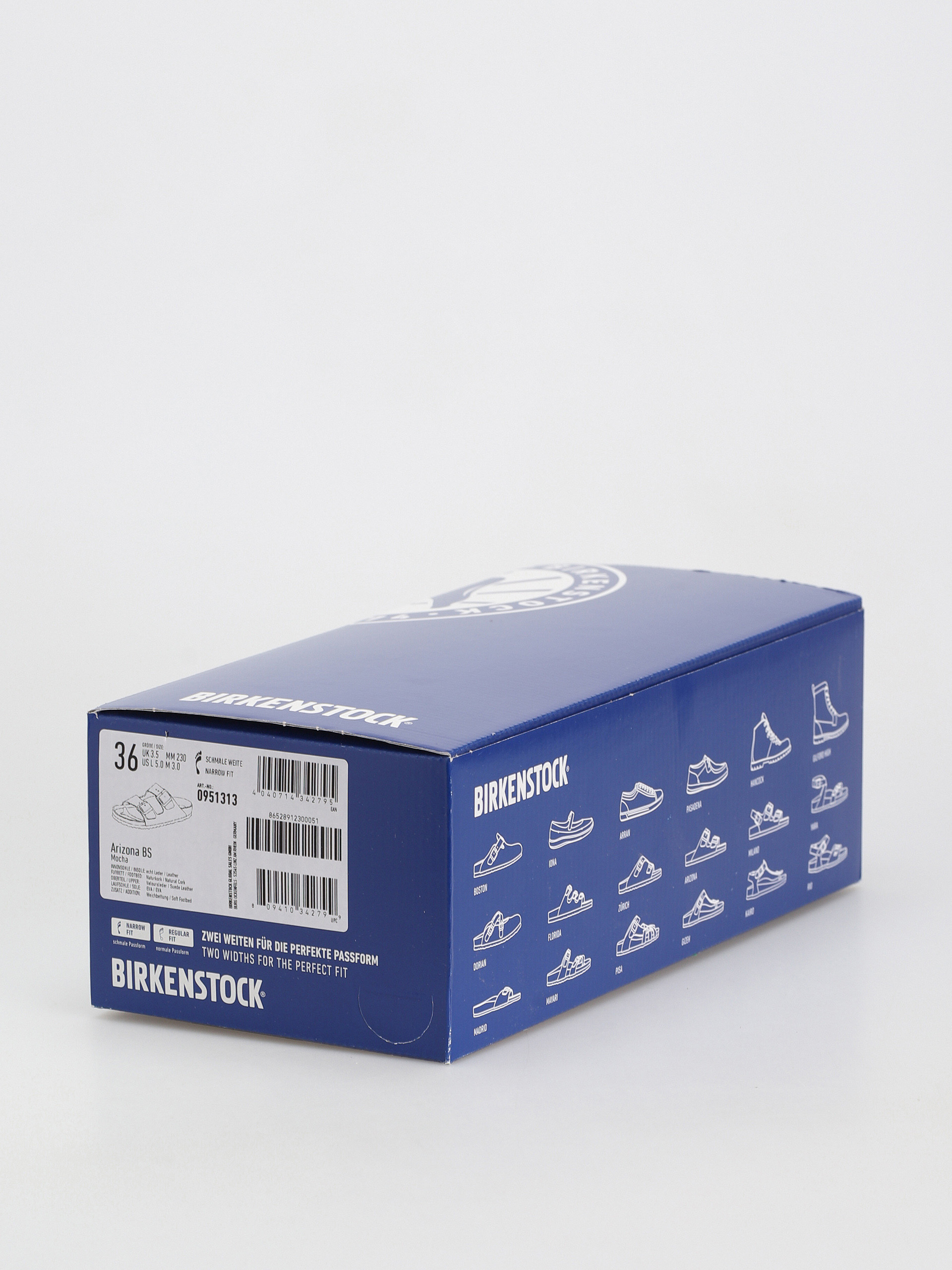 Klapki Birkenstock Arizona Sfb Narrow Wmn (mocca suede leather)