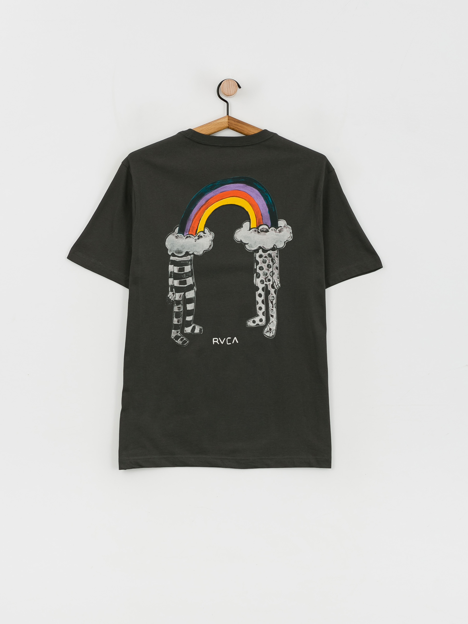 T-shirt RVCA Rainbow Connection (pirate black)