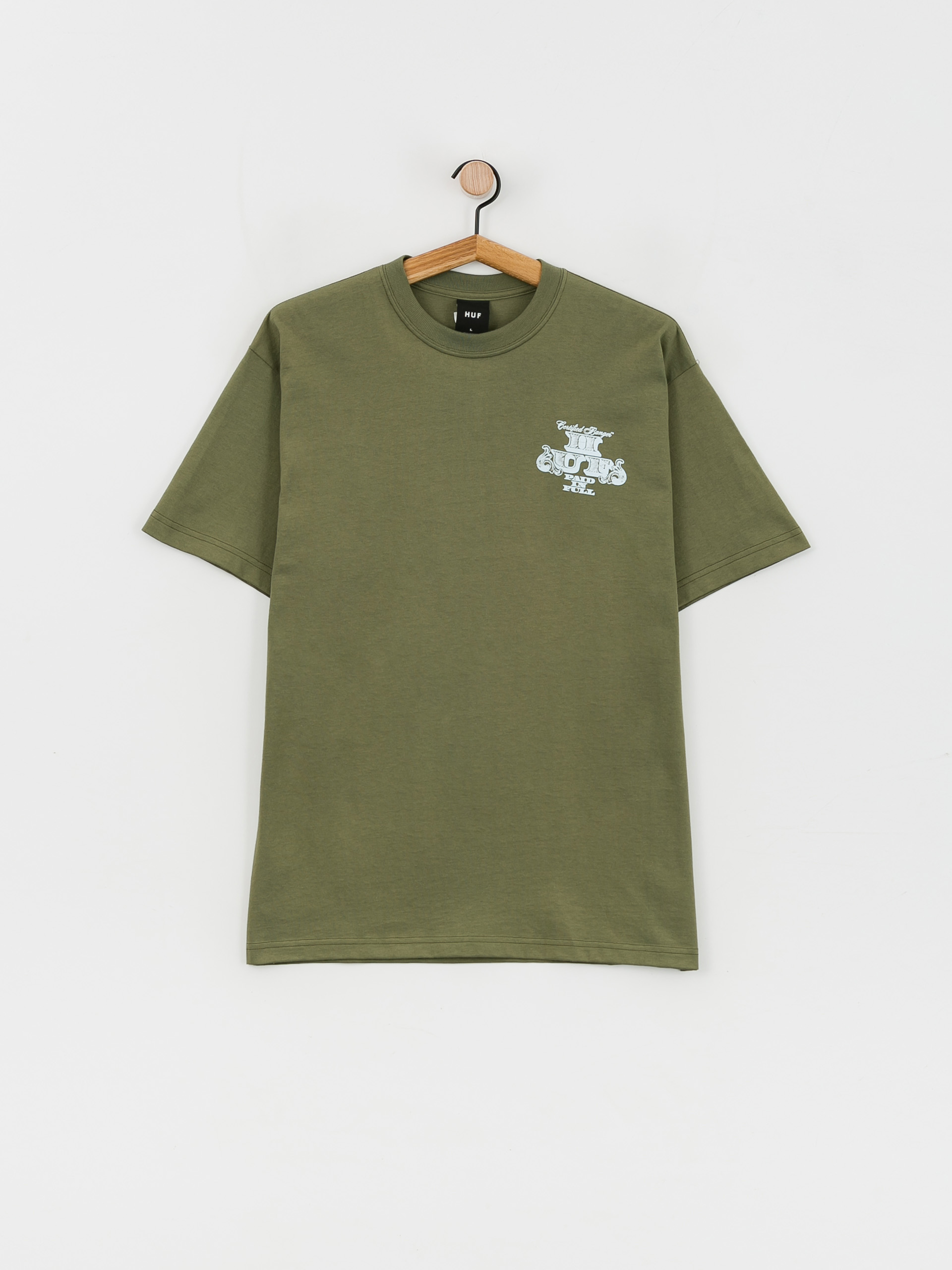 T-shirt HUF Paid In Full (olive)