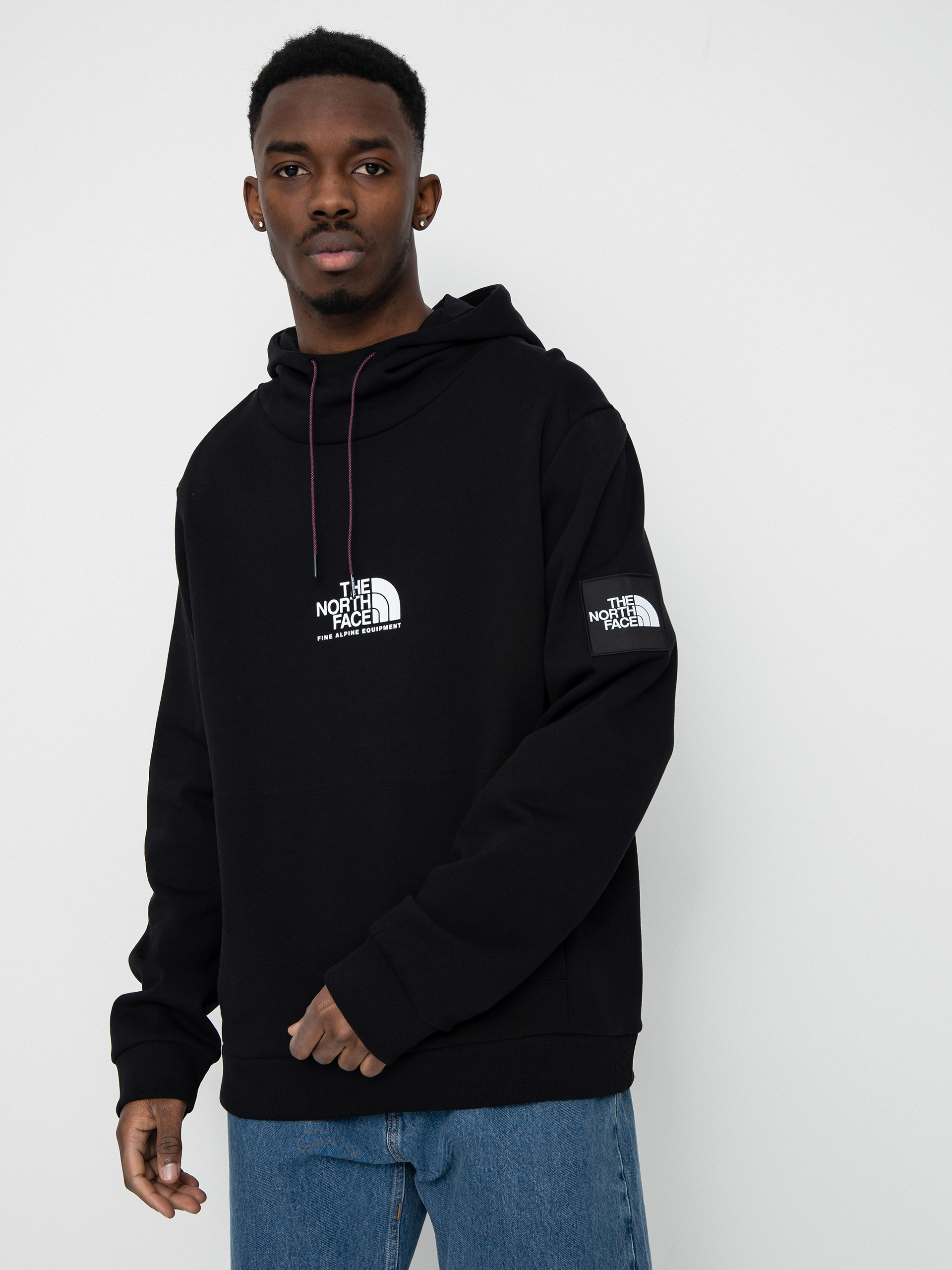 Bluza z kapturem The North Face Fine Alpine HD (tnf black/purple cactus flower)