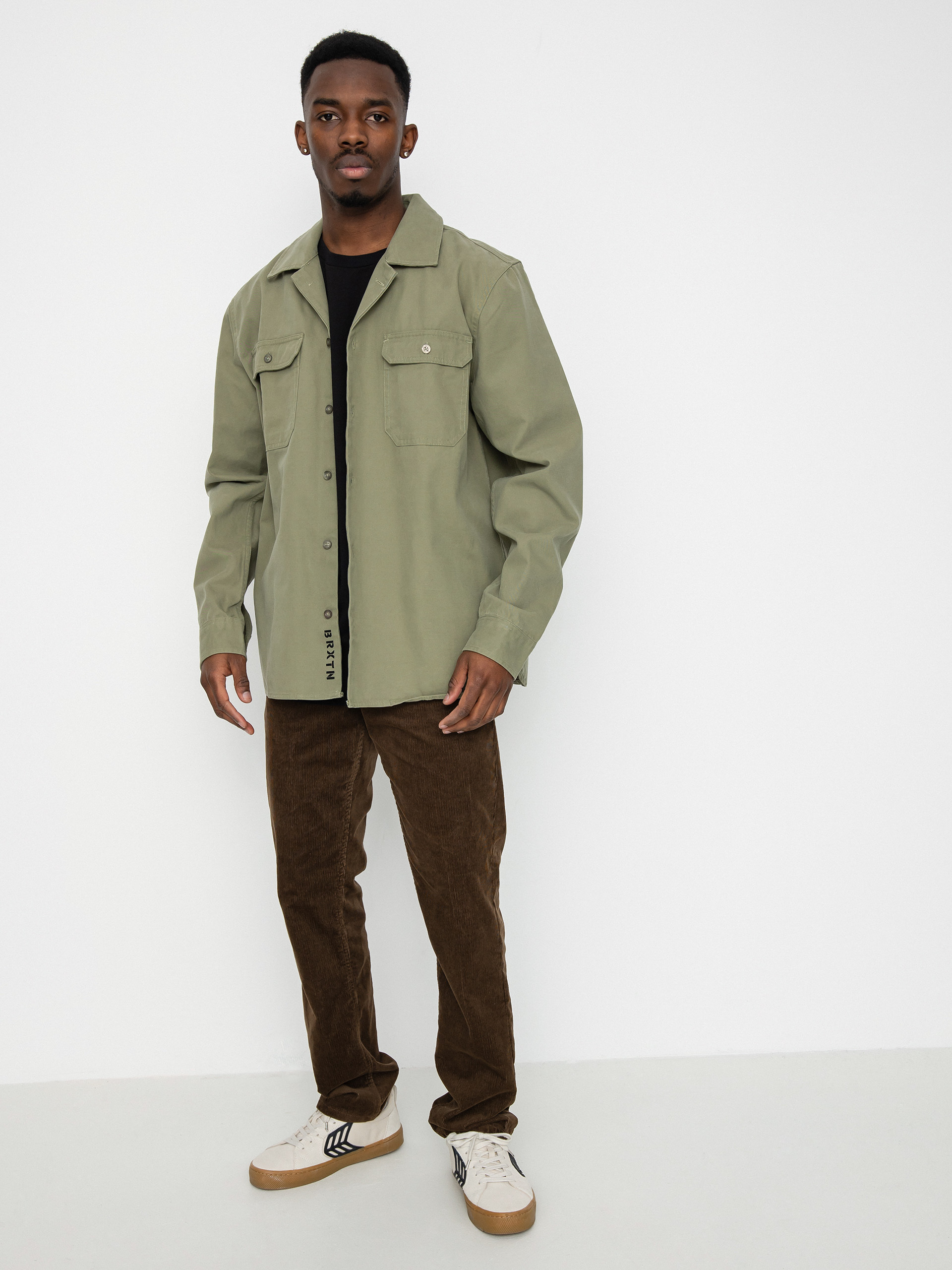 Koszula Brixton Bowery Surplus Overshirt Ls (olive surplus)