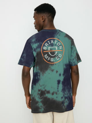 T-shirt Brixton Crest II (spruce/washed navy/washed blac)