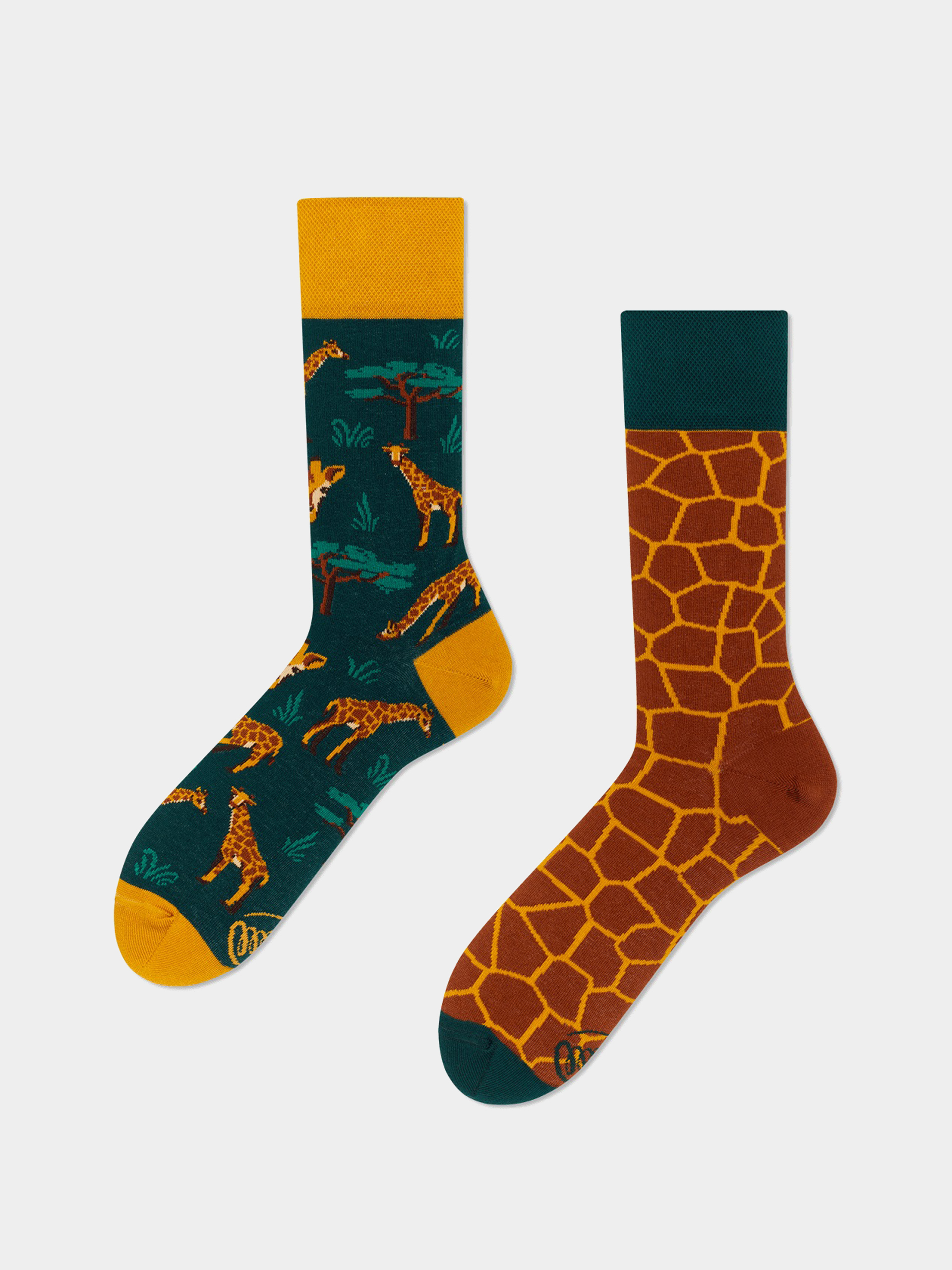 Skarpetki Many Mornings The Giraffe (green/brown/yellow)